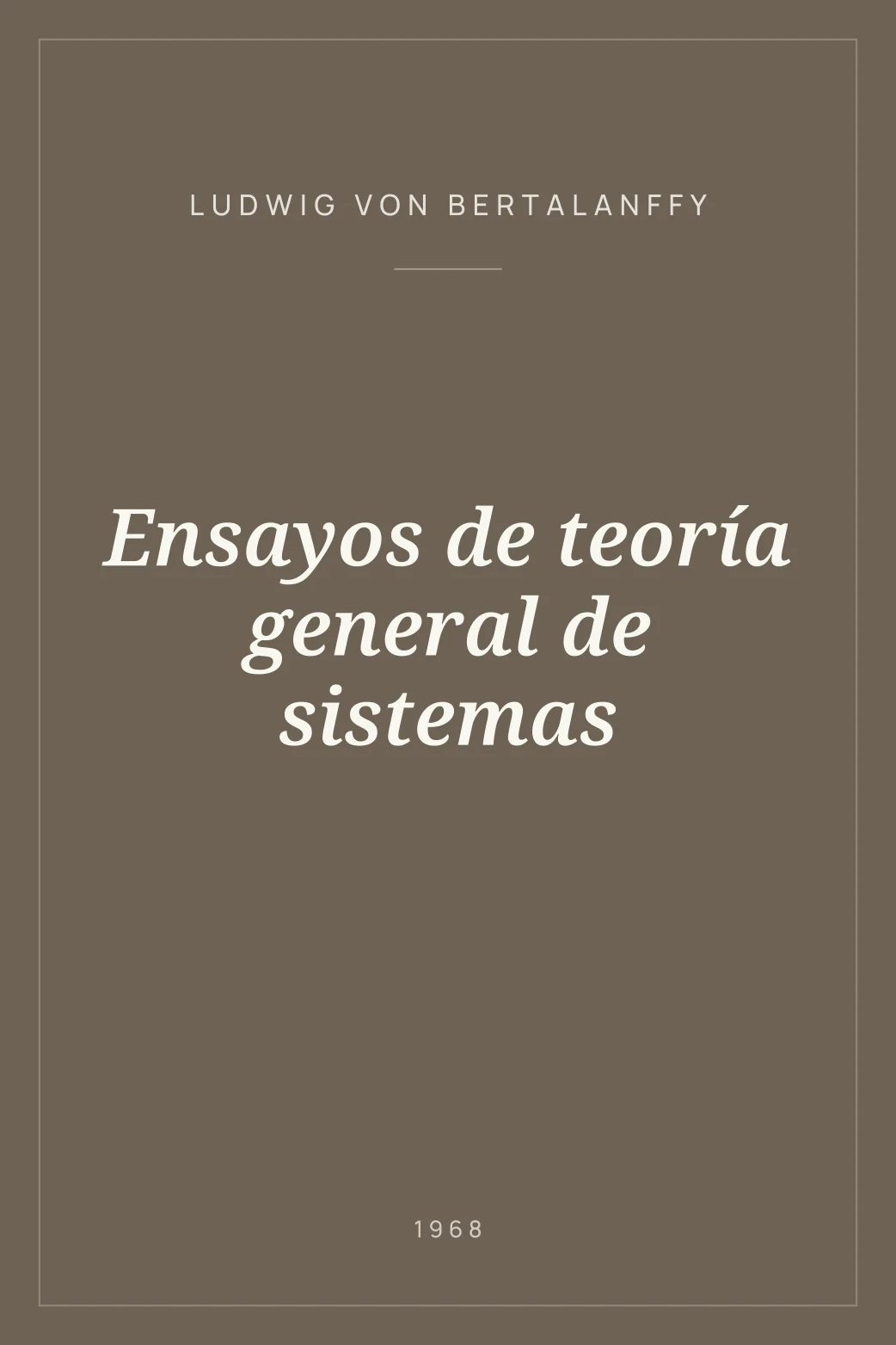 Portada de Ensayos de teoría general de sistemas