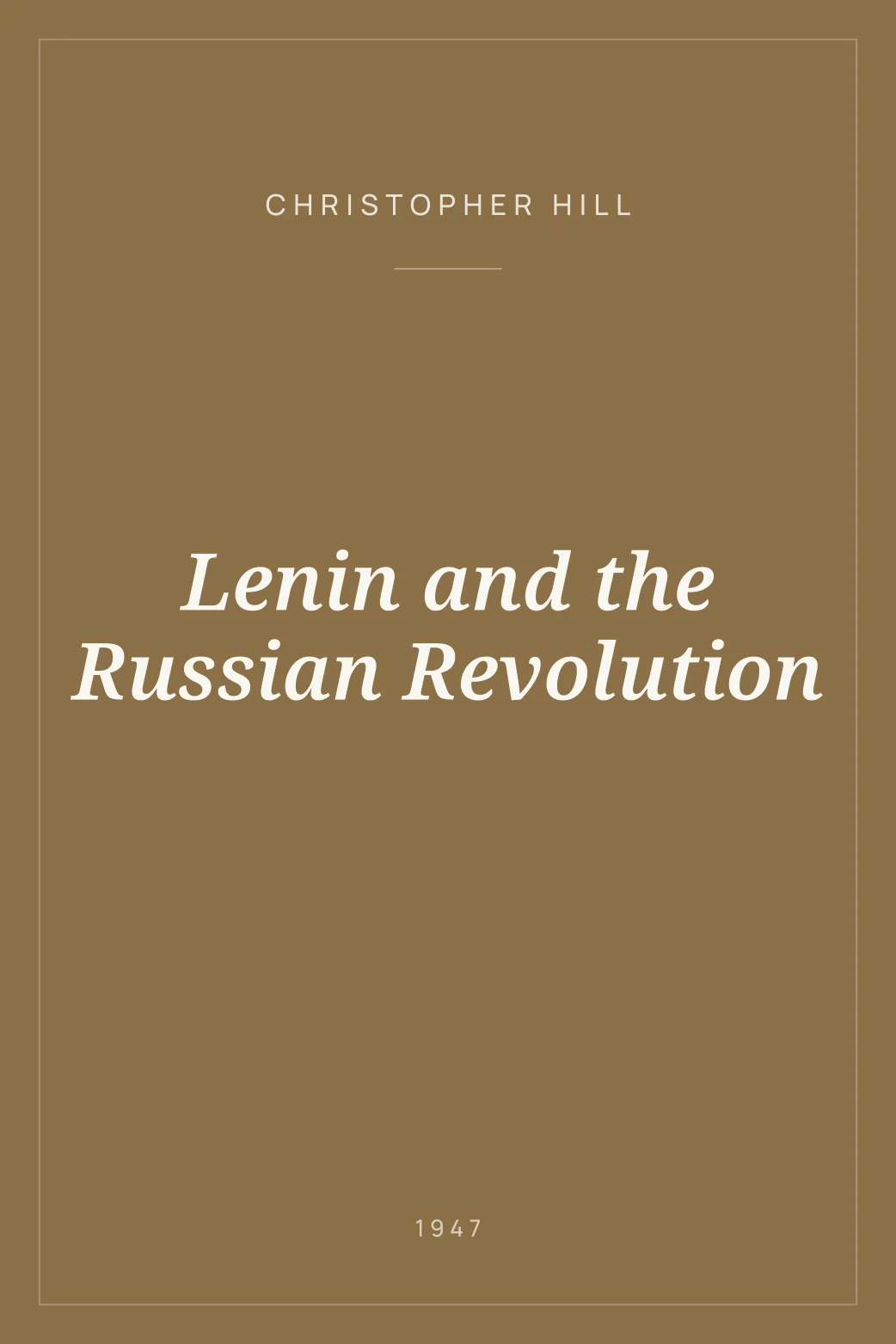 Portada de Lenin and the Russian Revolution