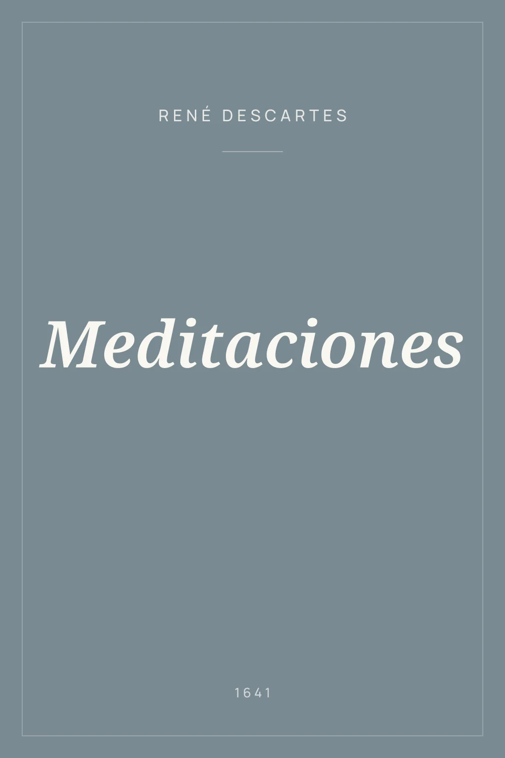 Portada de Meditaciones