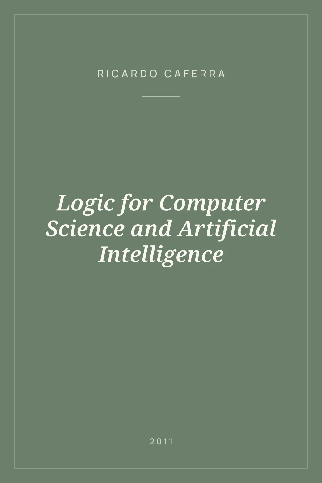 Portada de Logic for Computer Science and Artificial Intelligence