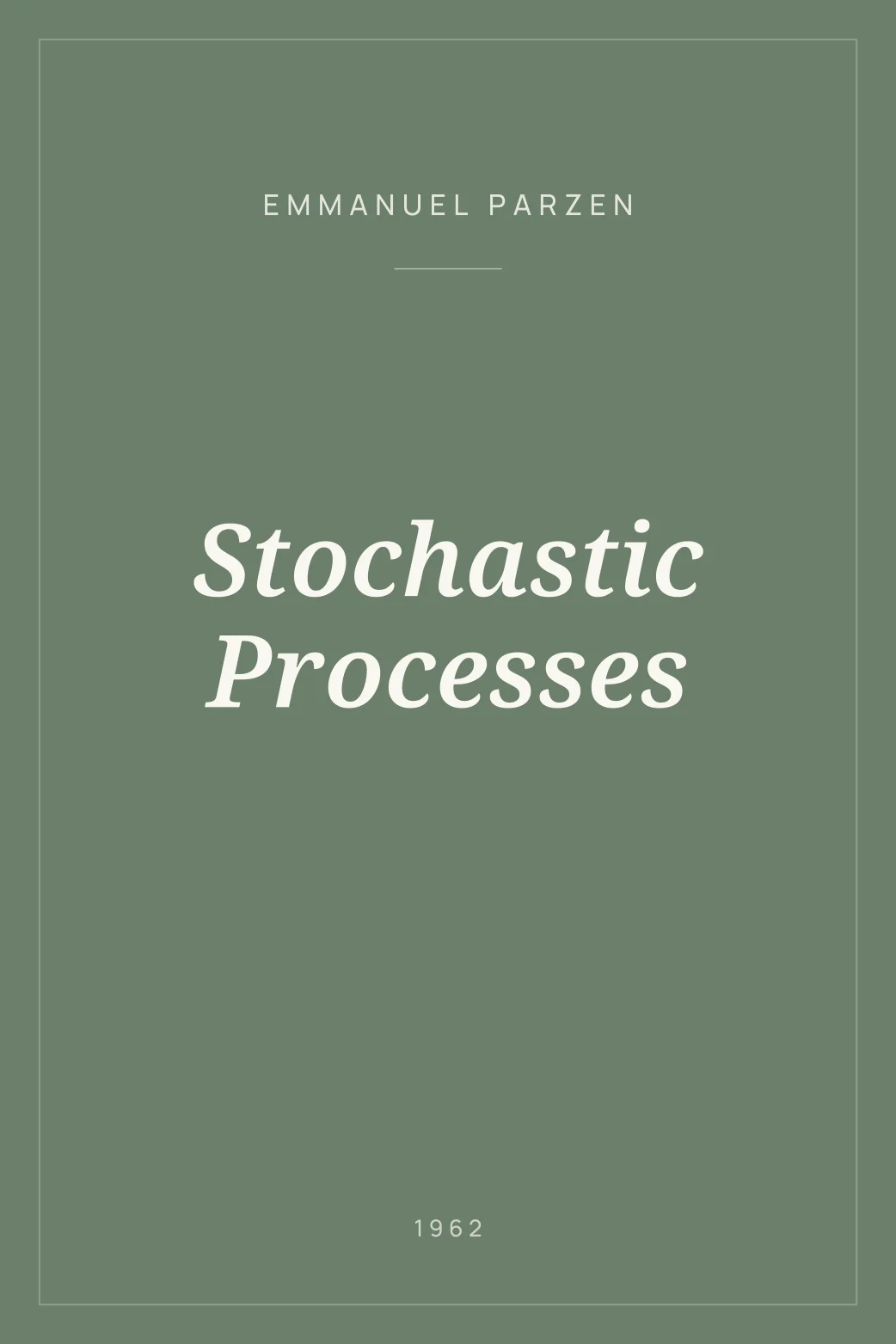 Portada de Stochastic Processes