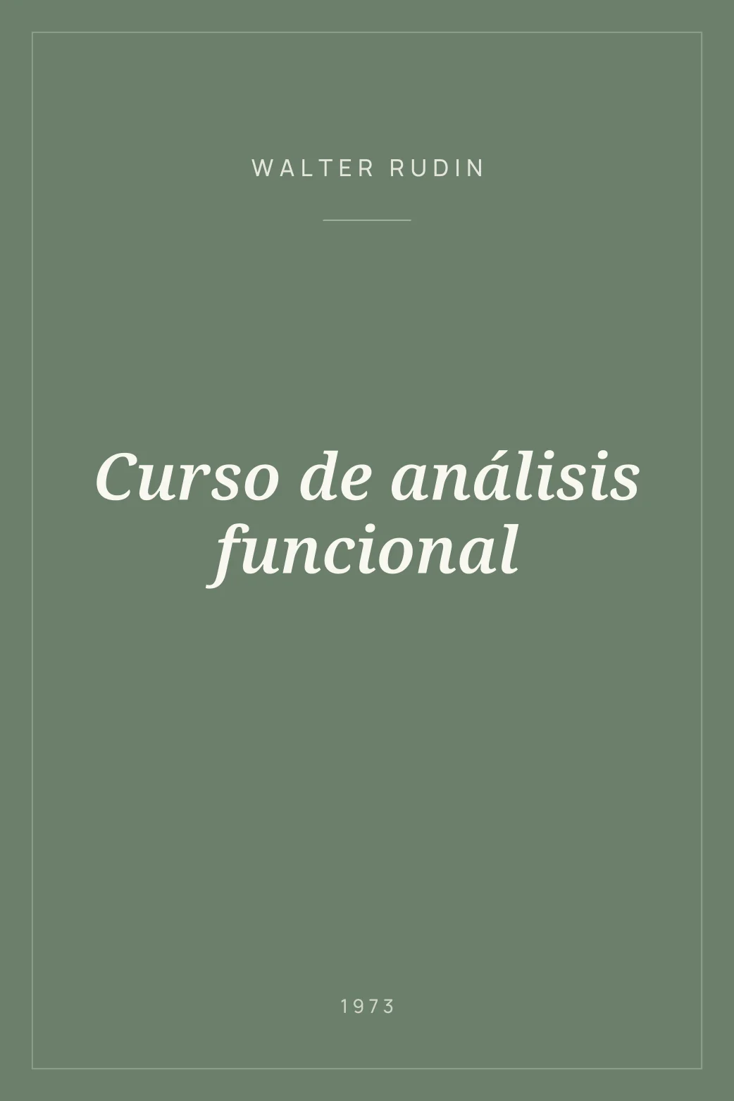 Portada de Curso de análisis funcional