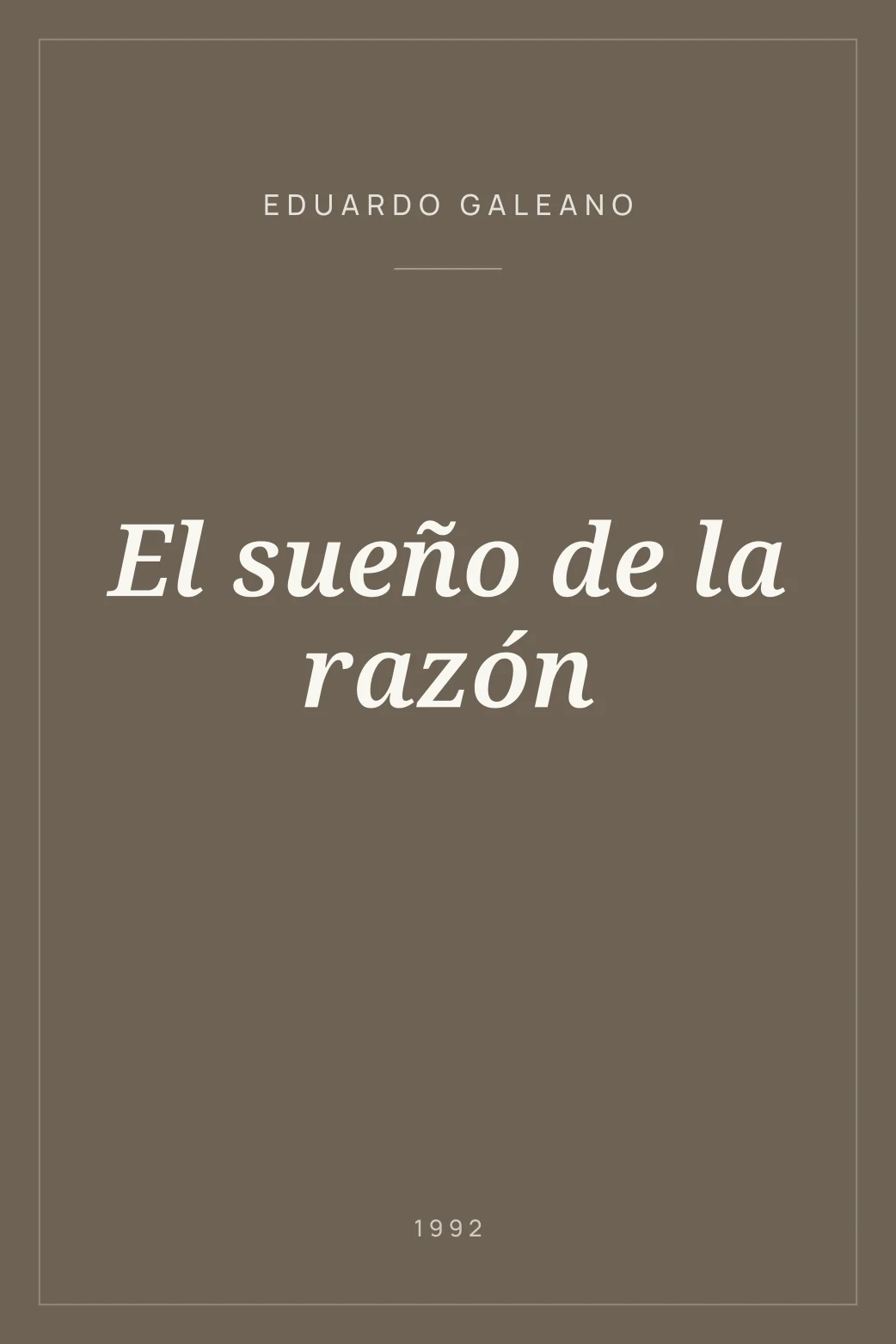 Portada de El sueño de la razón
