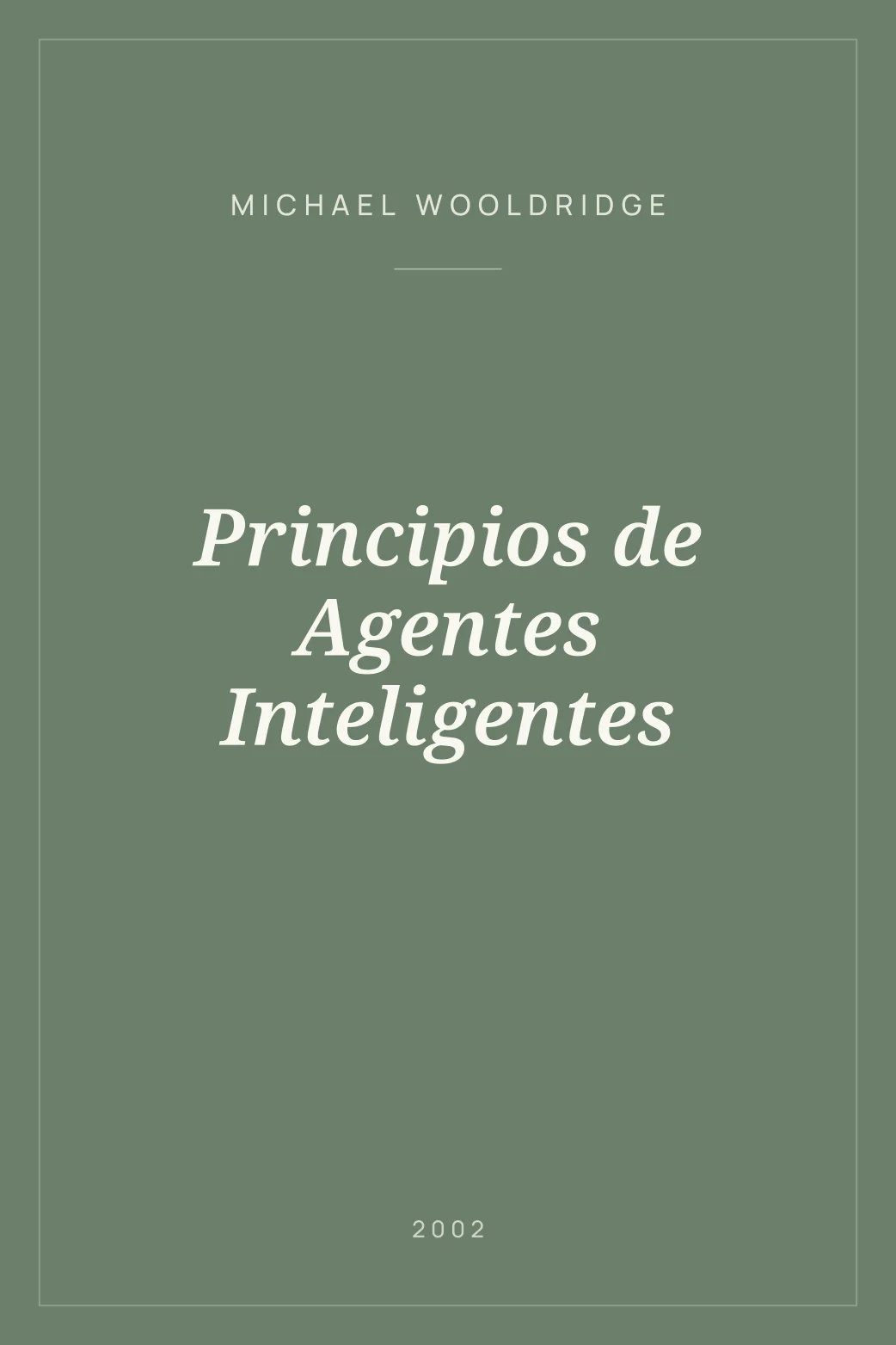 Portada de Principios de Agentes Inteligentes
