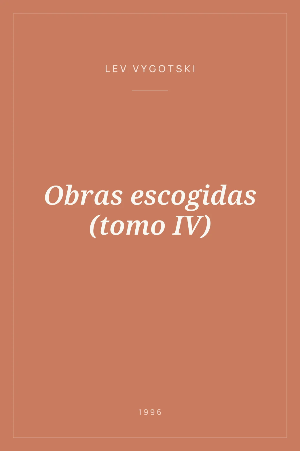 Portada de Obras escogidas (tomo IV)