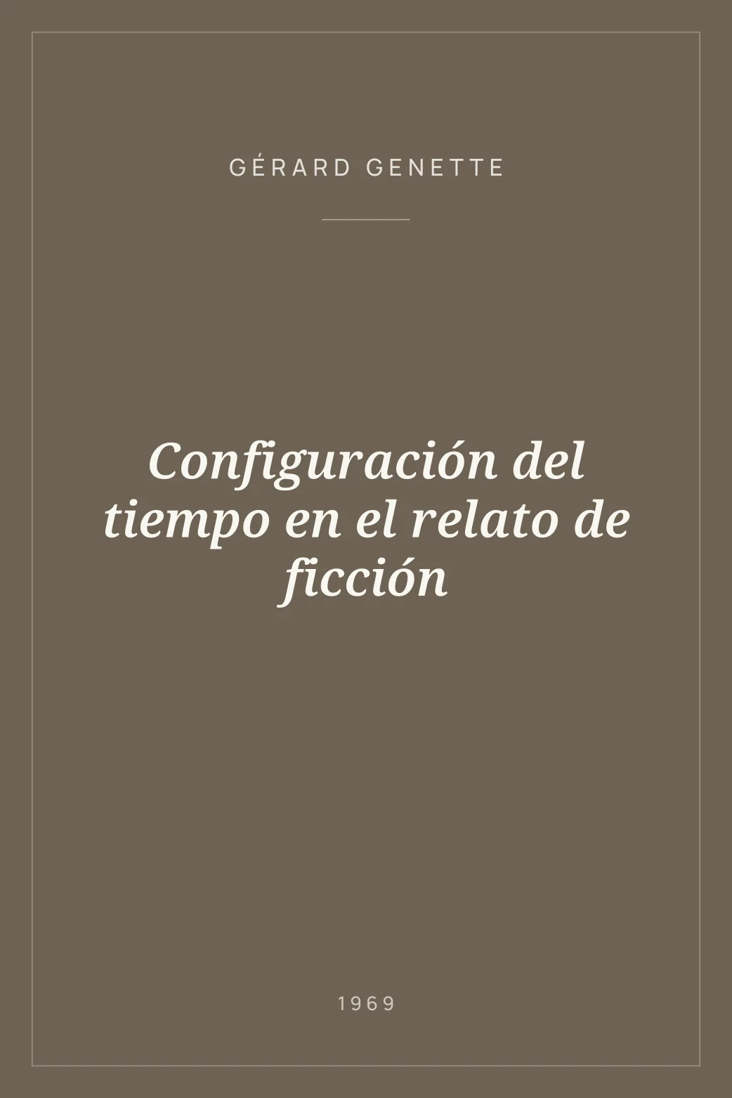 Portada de Configuración del tiempo en el relato de ficción