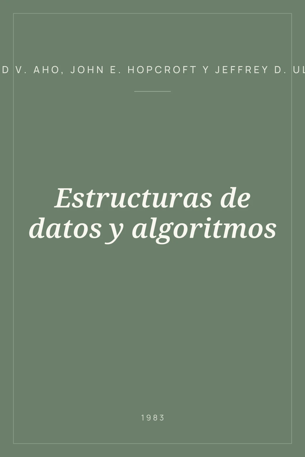 Portada de Estructuras de datos y algoritmos