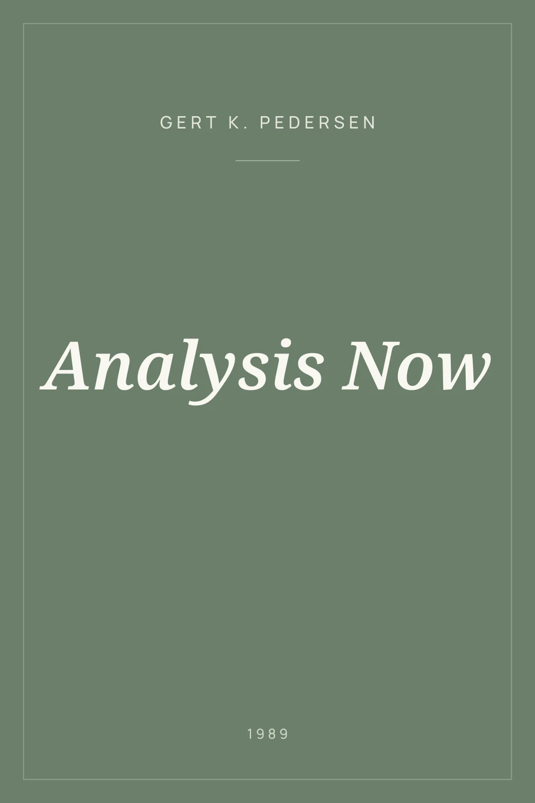Portada de Analysis Now