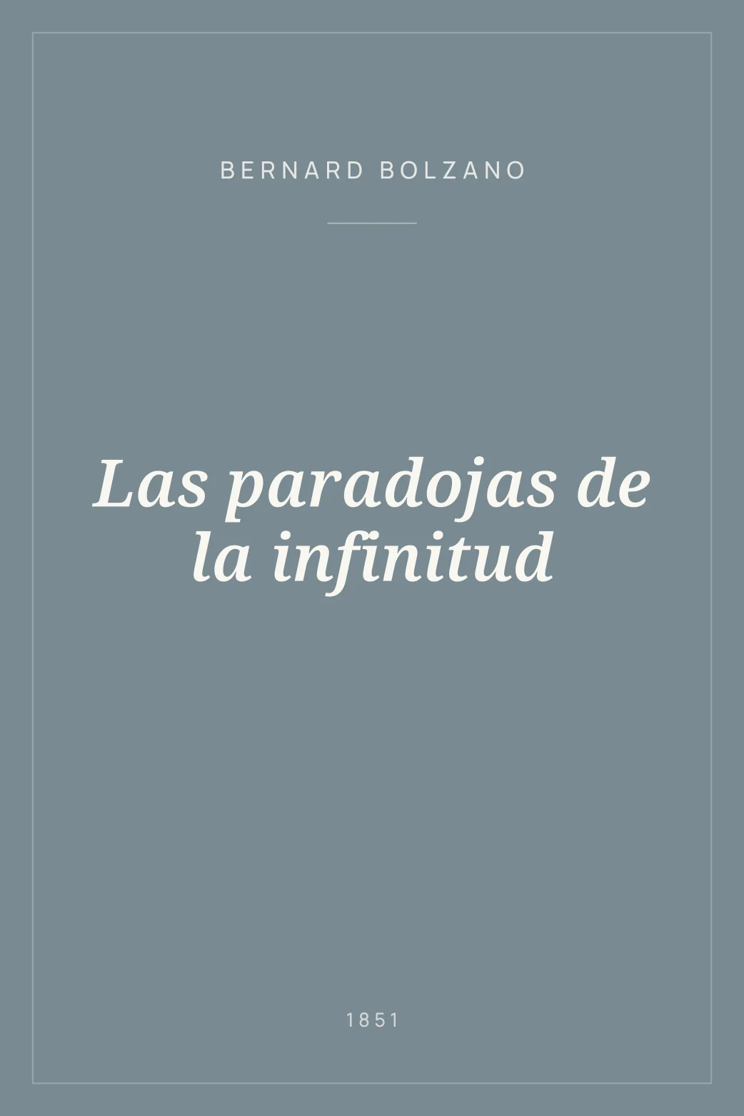 Portada de Las paradojas de la infinitud