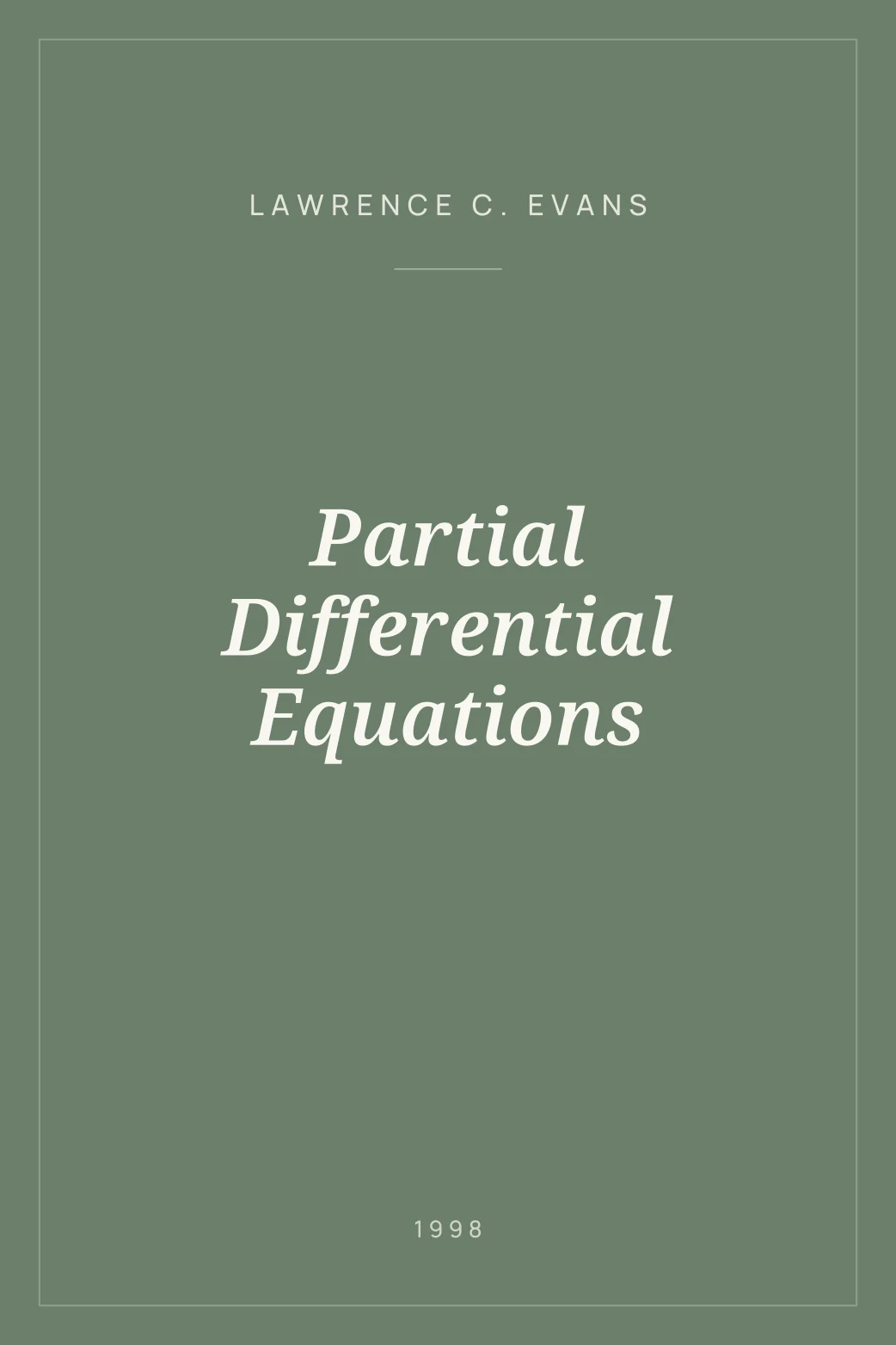 Portada de Partial Differential Equations