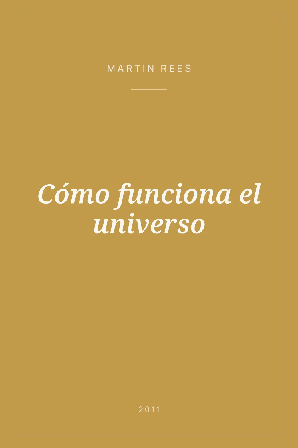 Portada de Cómo funciona el universo