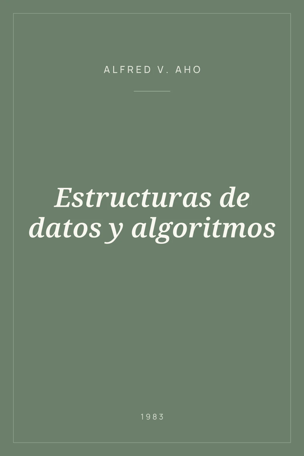 Portada de Estructuras de datos y algoritmos
