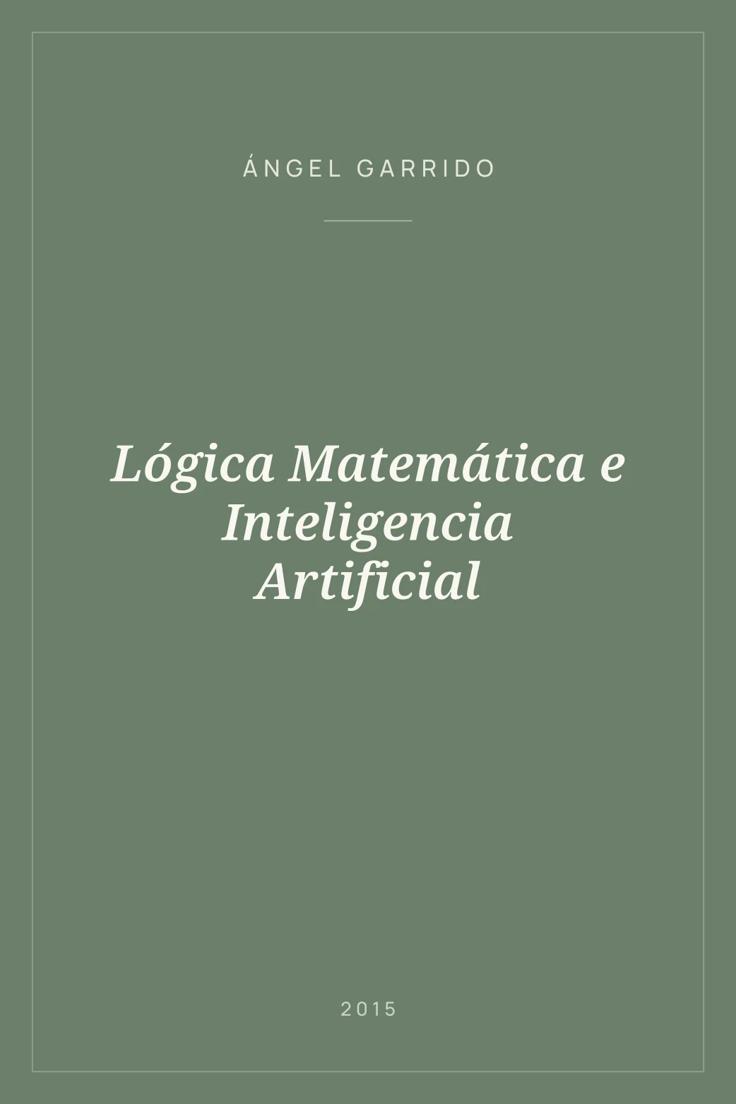 Portada de Lógica Matemática e Inteligencia Artificial