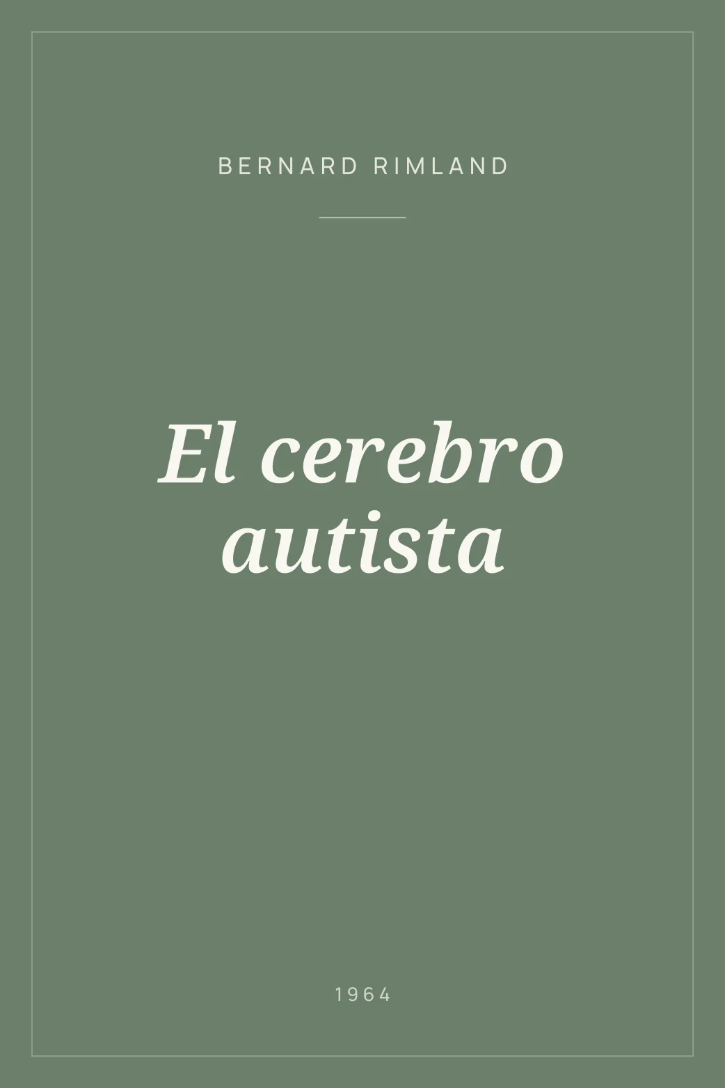Portada de El cerebro autista
