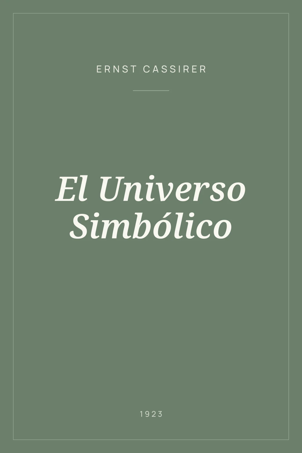 Portada de El Universo Simbólico