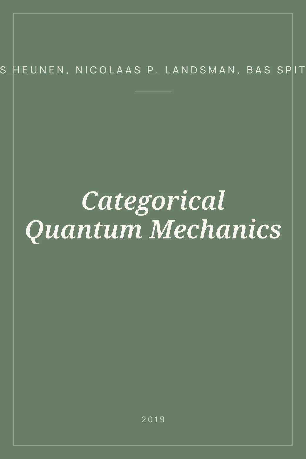 Portada de Categorical Quantum Mechanics