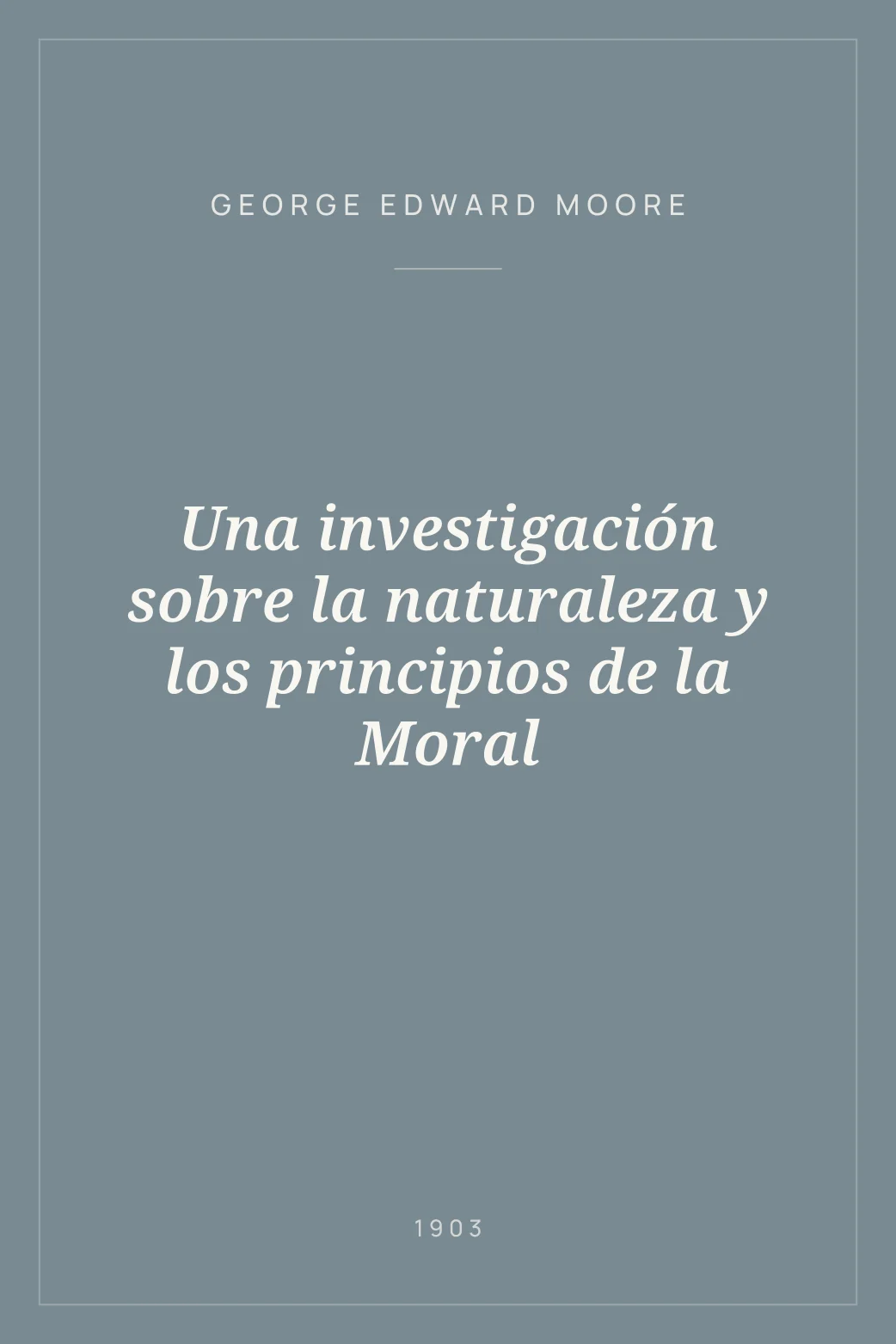 Portada de Una investigación sobre la naturaleza y los principios de la Moral