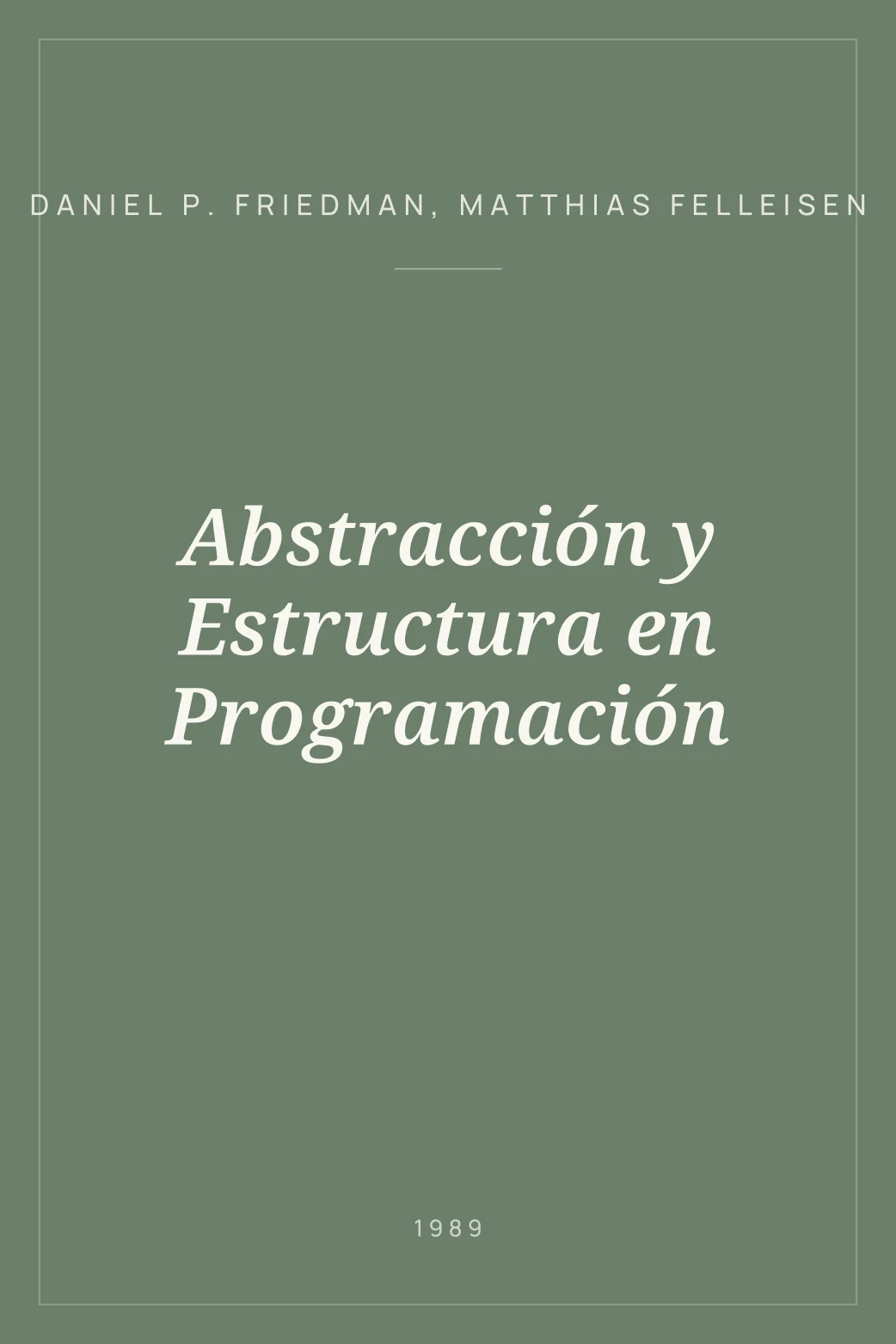 Portada de Abstracción y Estructura en Programación