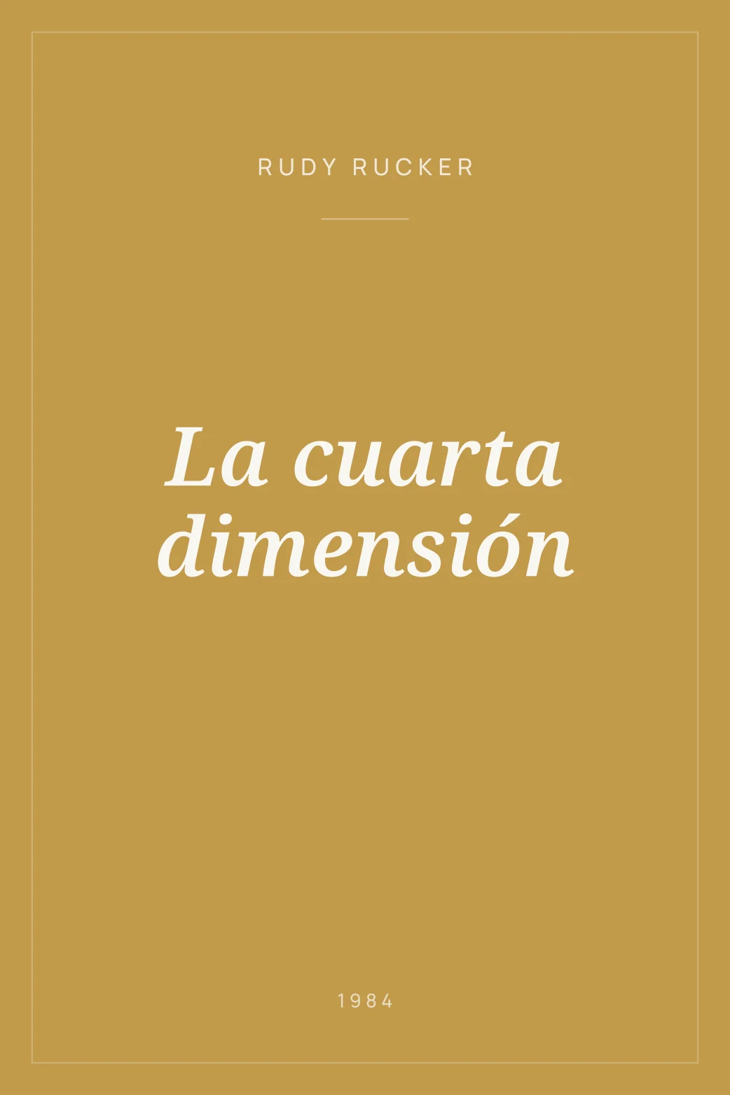Portada de La cuarta dimensión