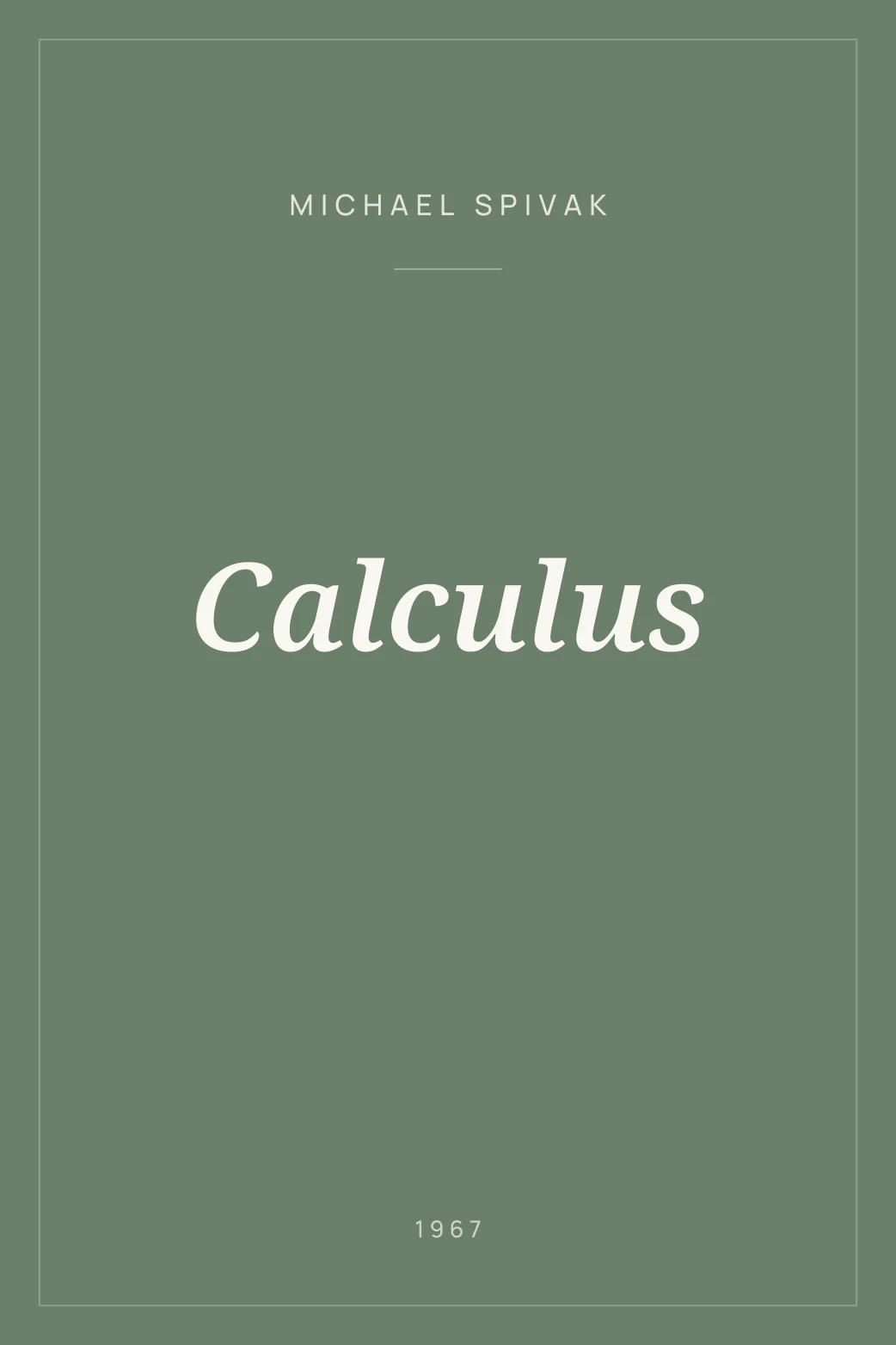 Portada de Calculus