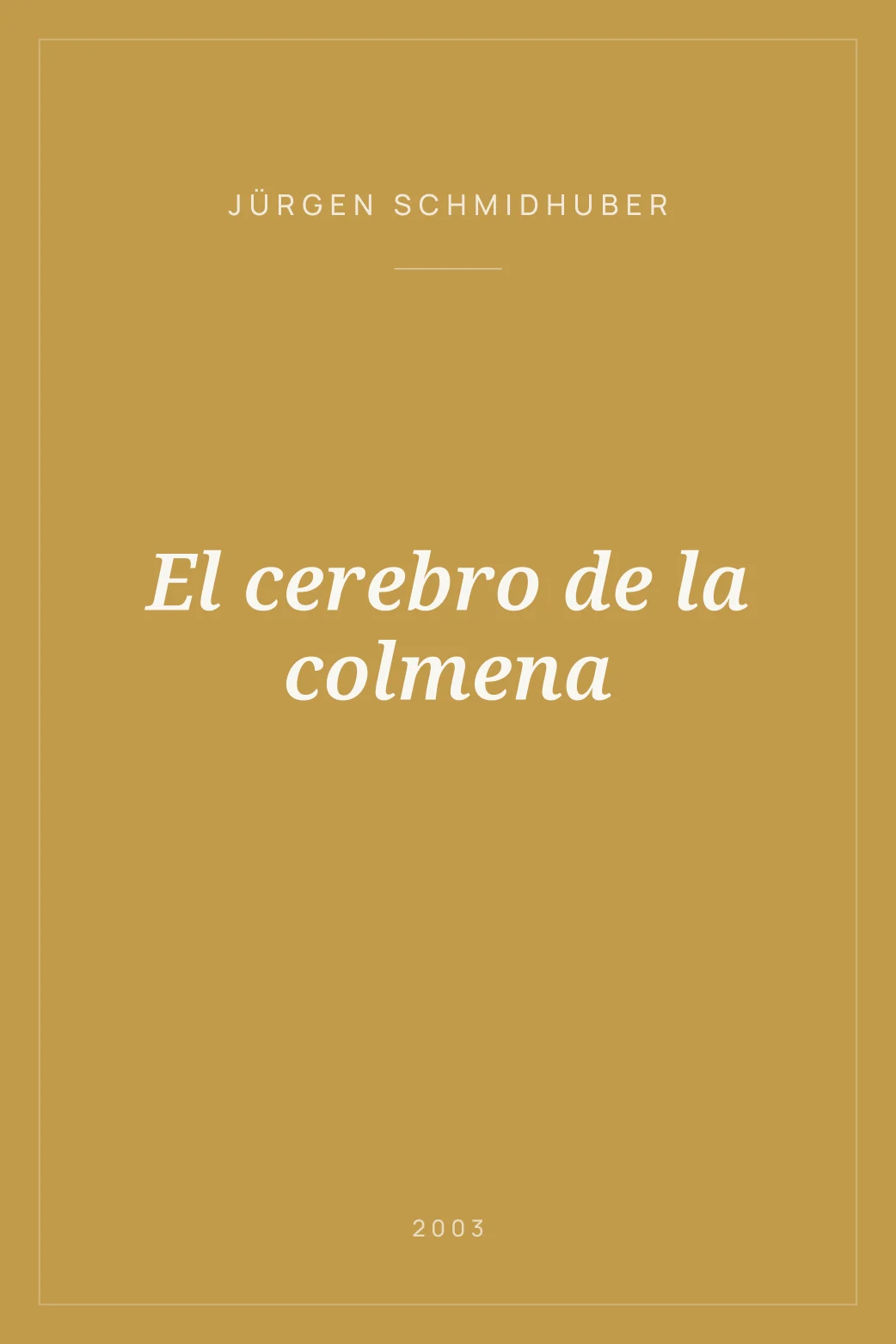 Portada de El cerebro de la colmena