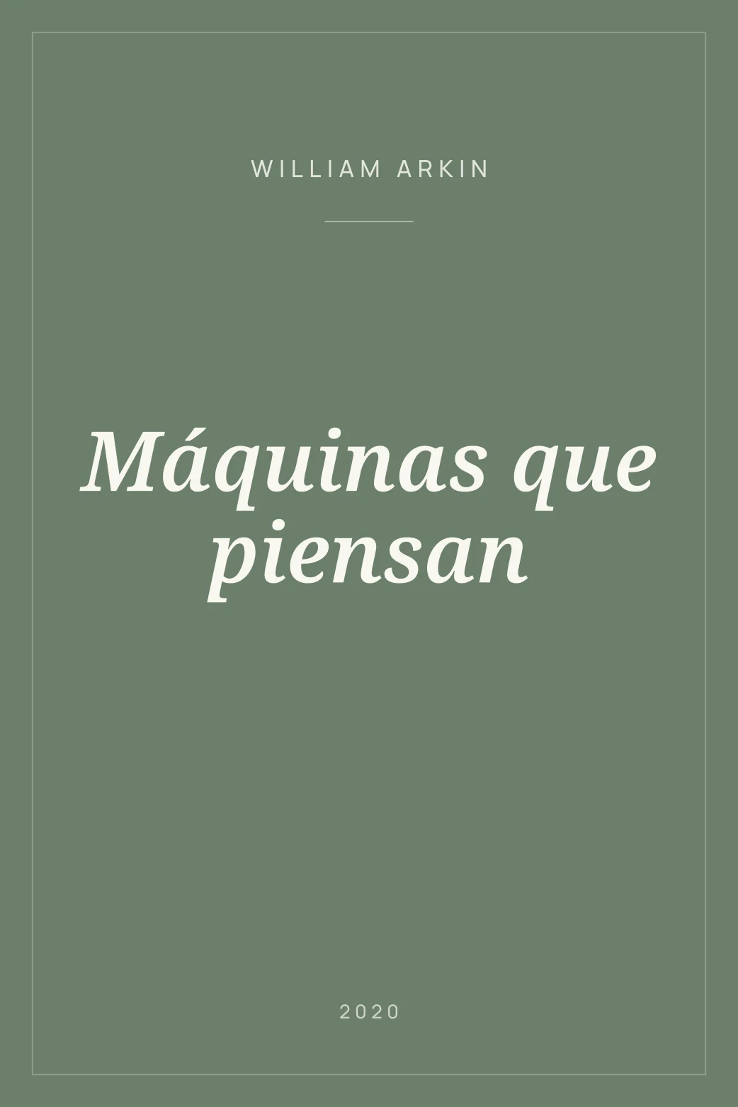 Portada de Máquinas que piensan