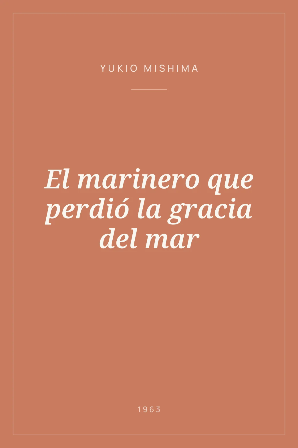 Portada de El marinero que perdió la gracia del mar