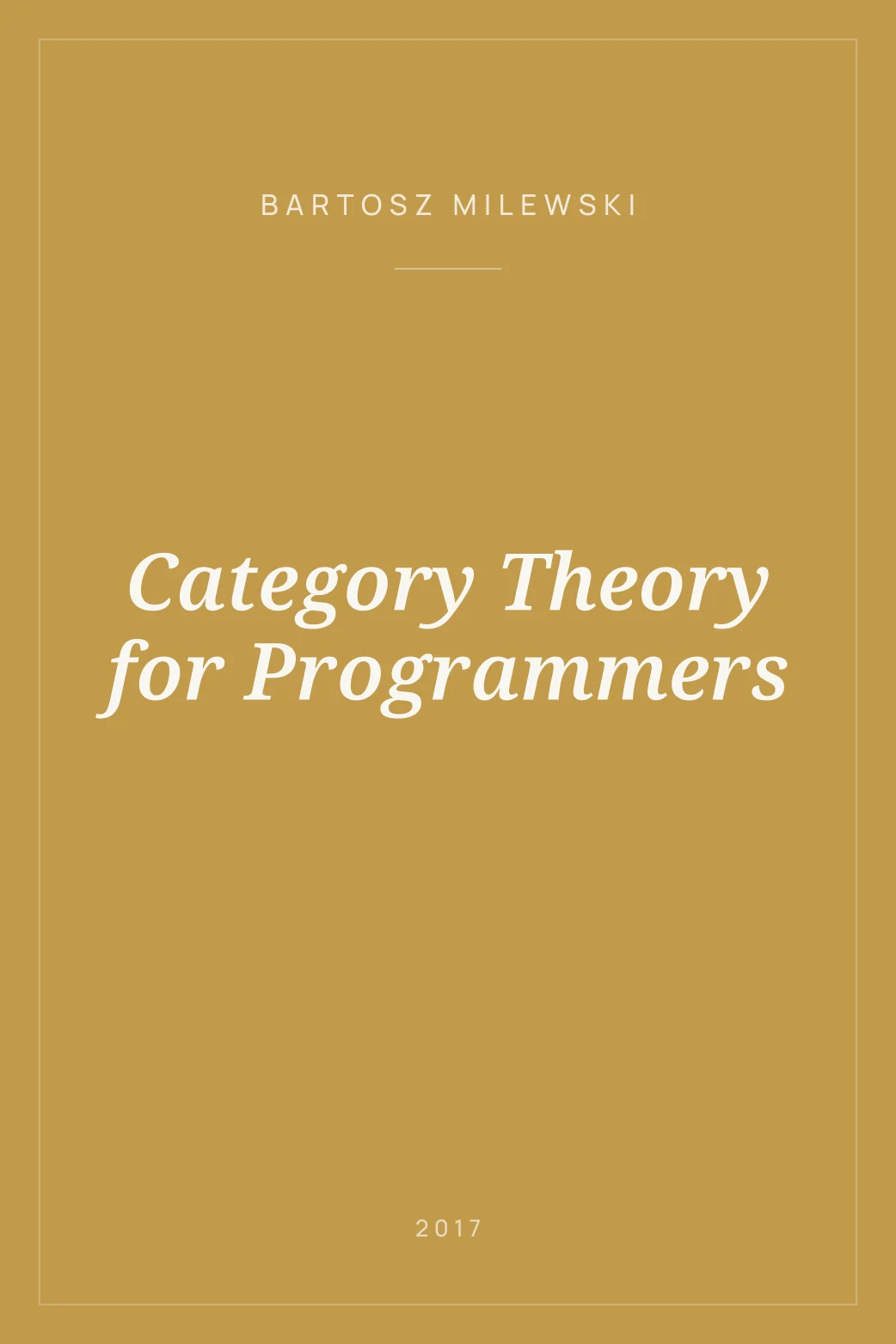 Portada de Category Theory for Programmers