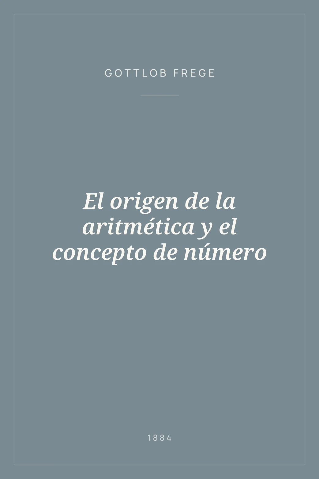 Portada de El origen de la aritmética y el concepto de número