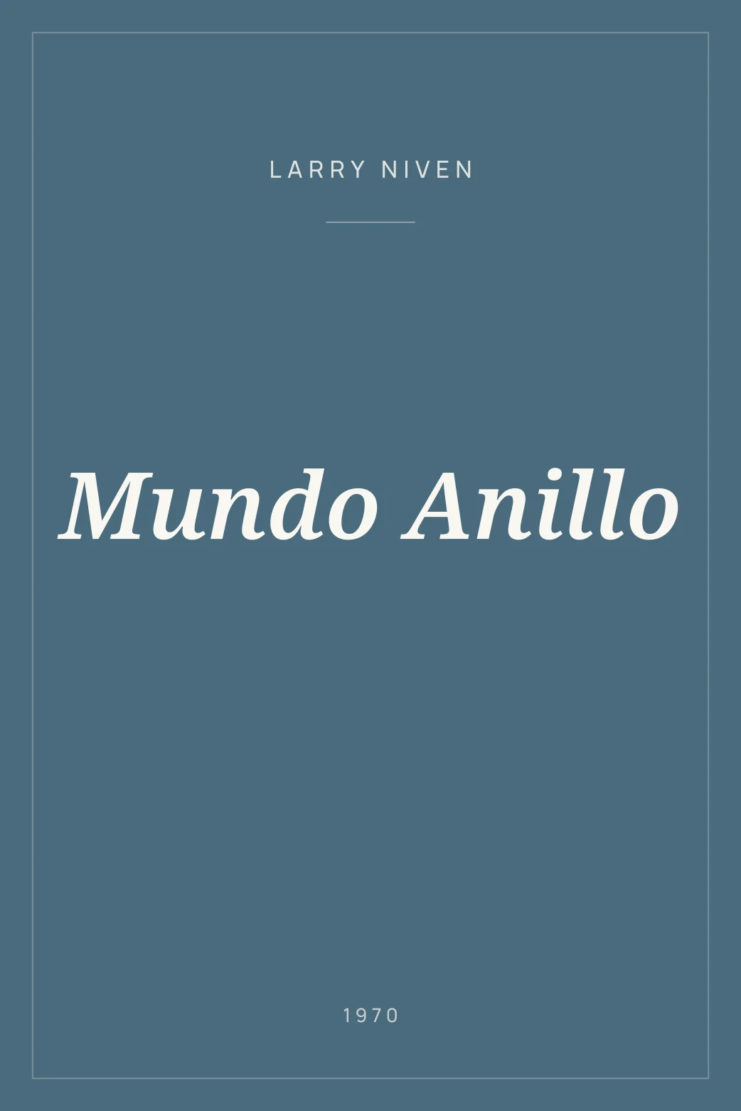 Portada de Mundo Anillo