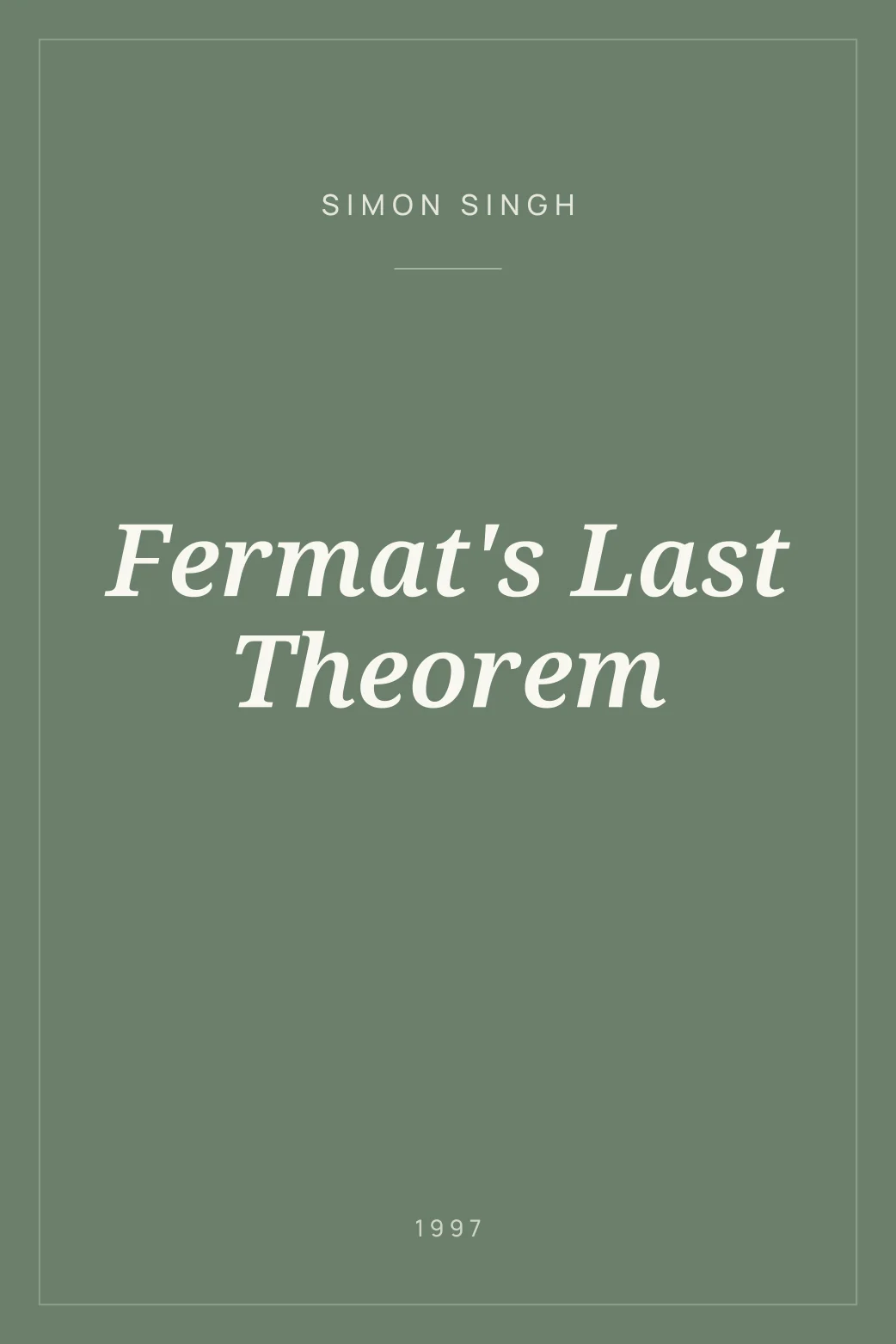 Portada de Fermat's Last Theorem