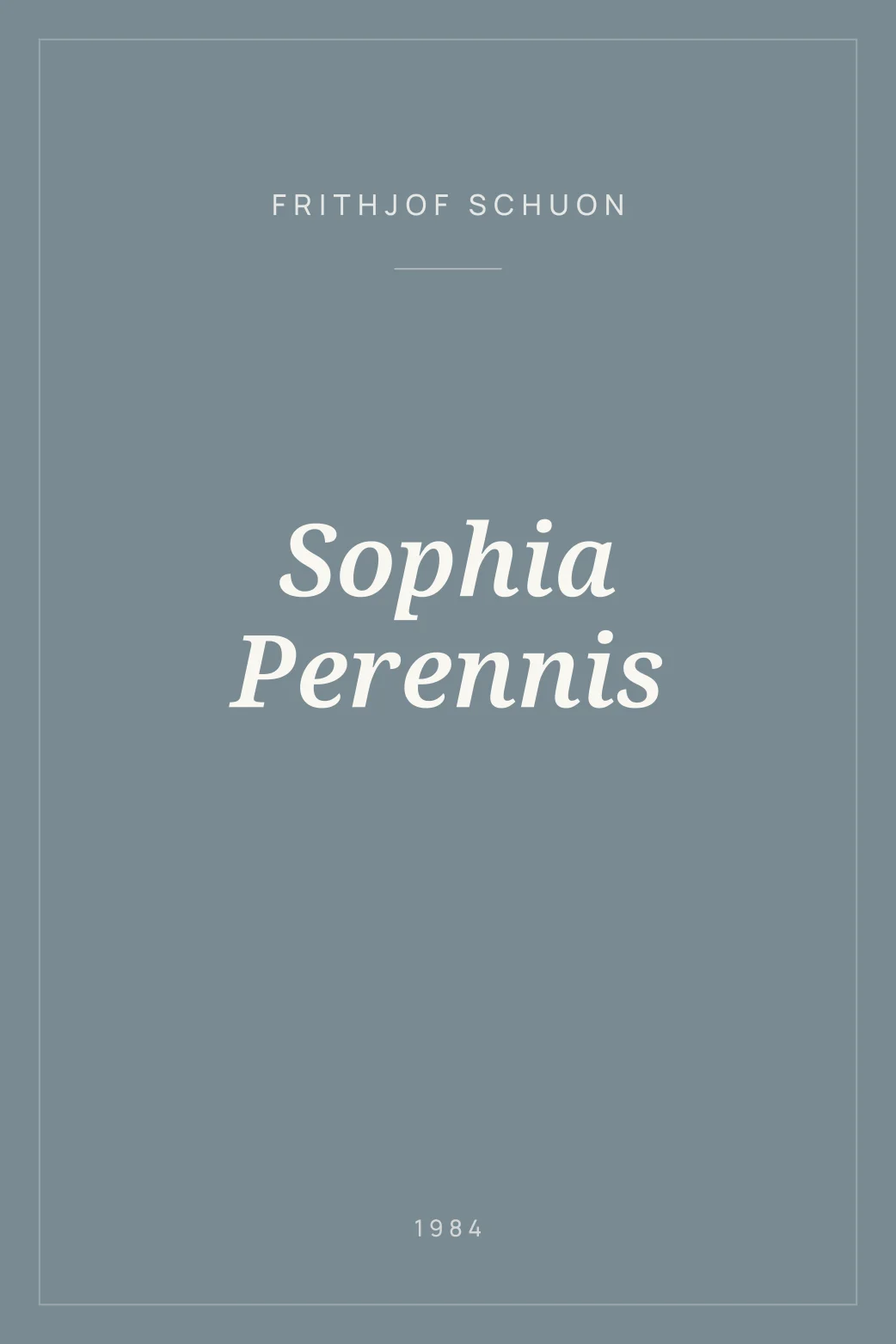 Portada de Sophia Perennis