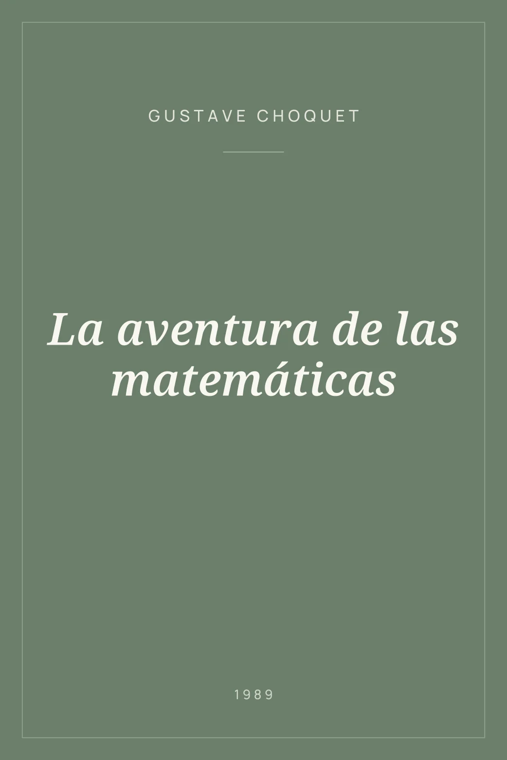 Portada de La aventura de las matemáticas