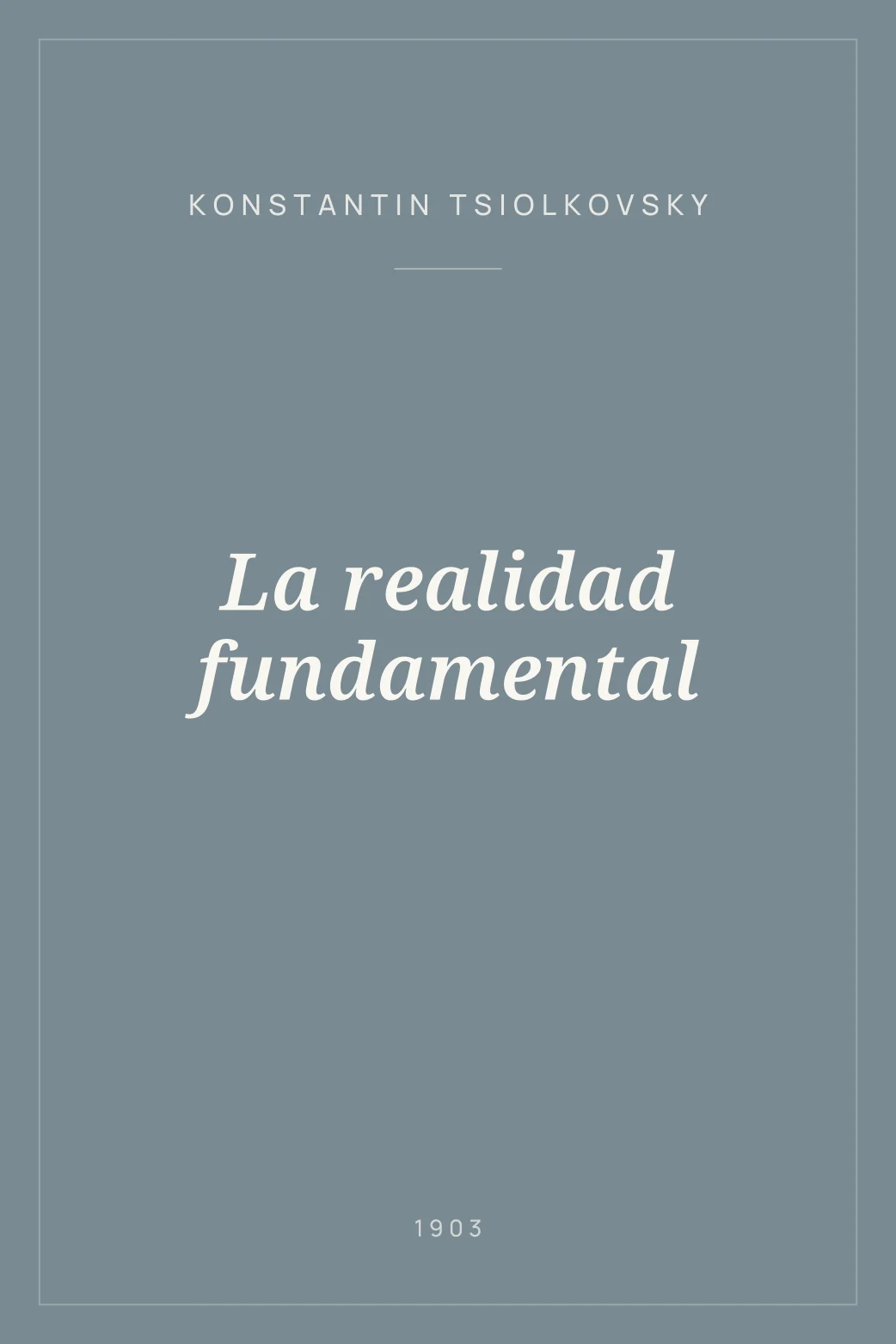Portada de La realidad fundamental
