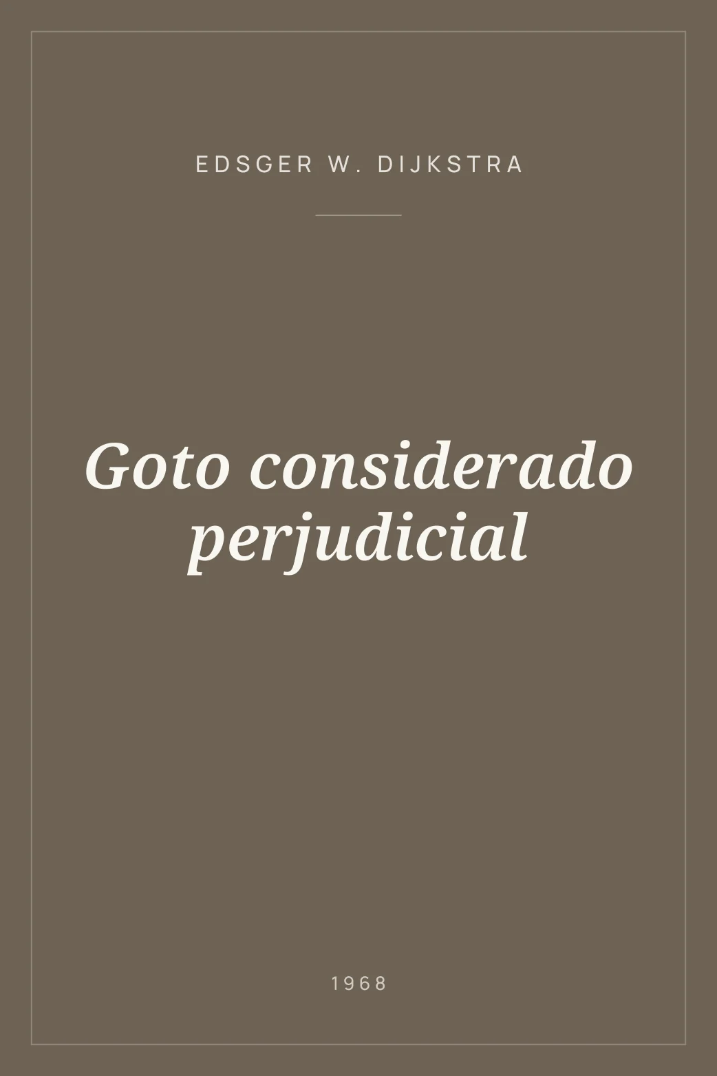 Portada de Goto considerado perjudicial