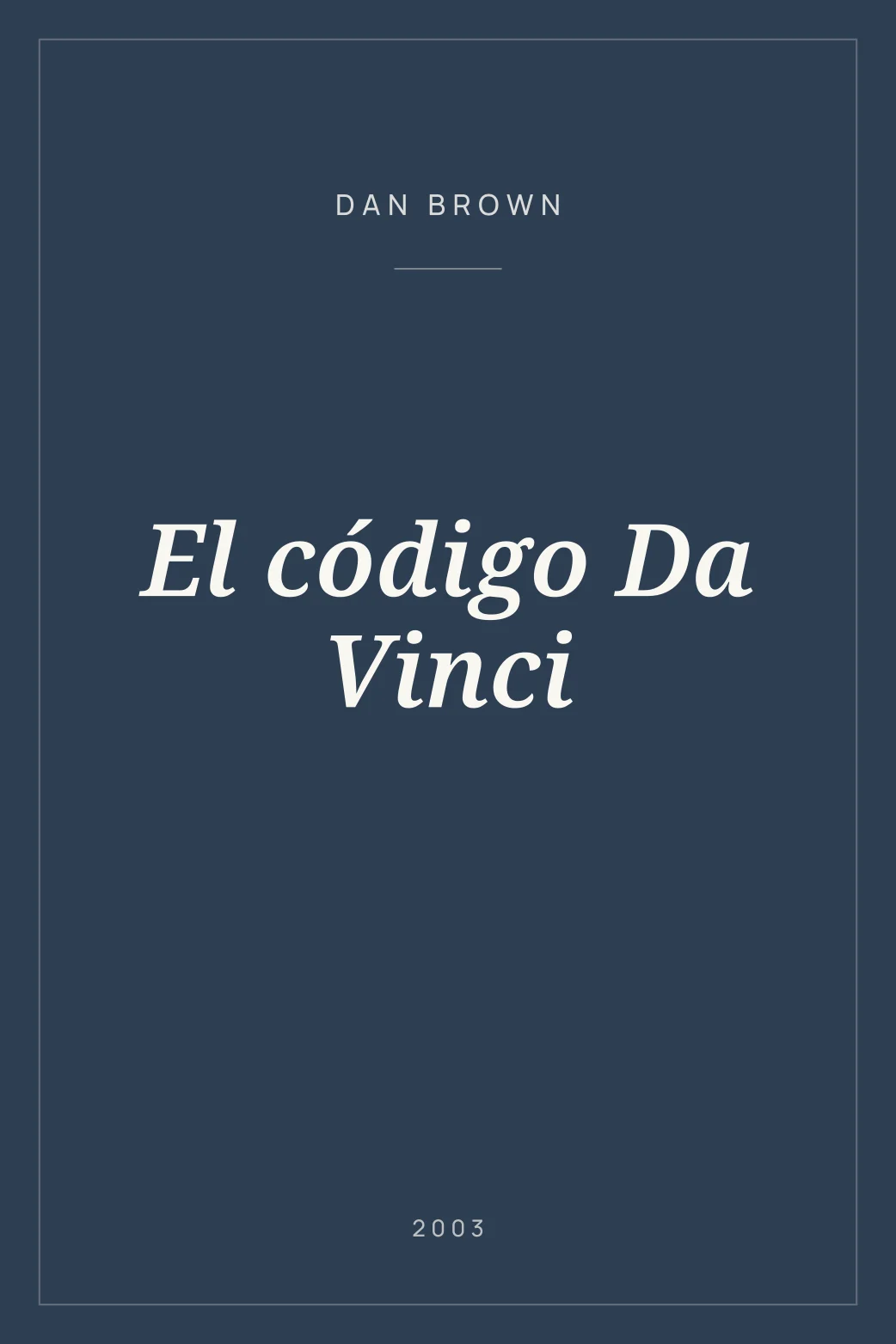 Portada de El código Da Vinci