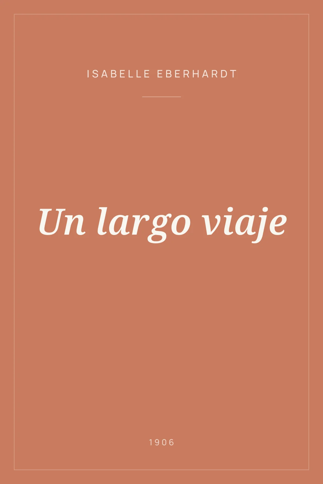 Portada de Un largo viaje