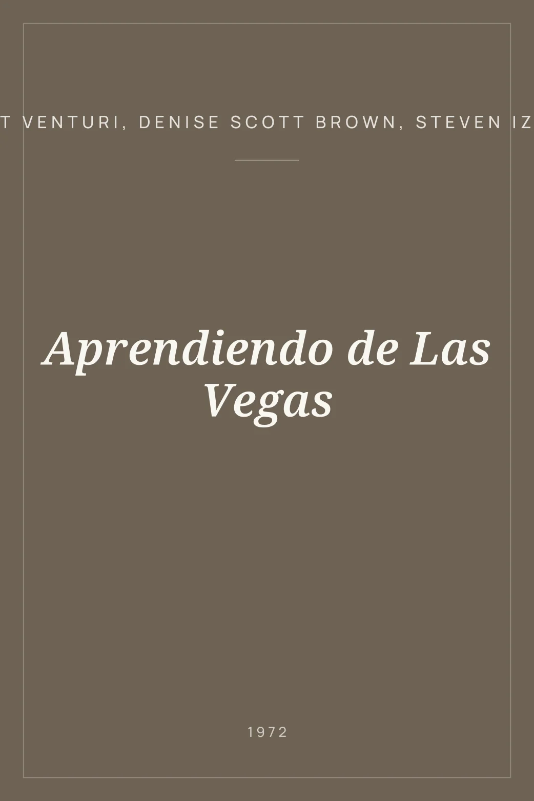 Portada de Aprendiendo de Las Vegas