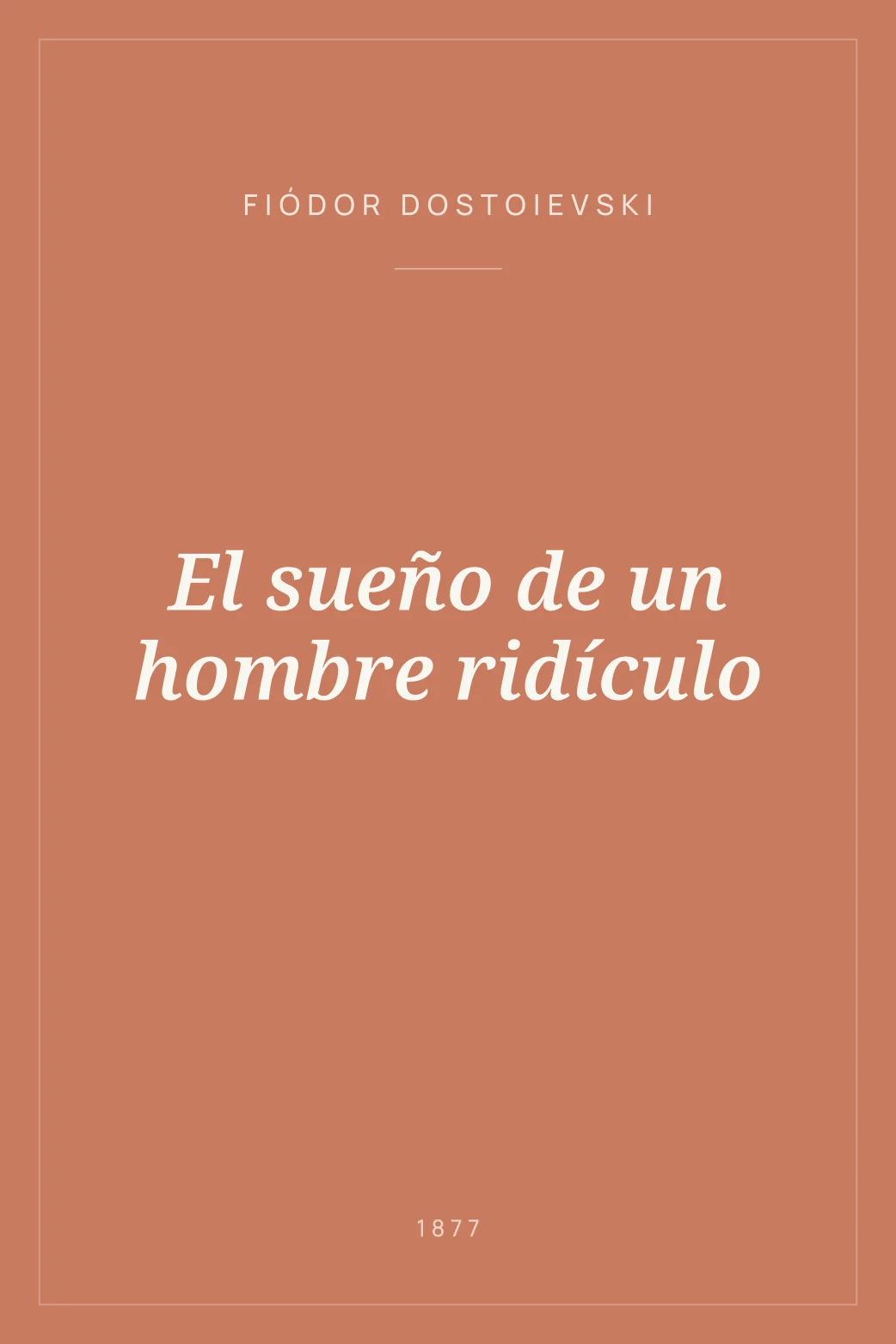 Portada de El sueño de un hombre ridículo