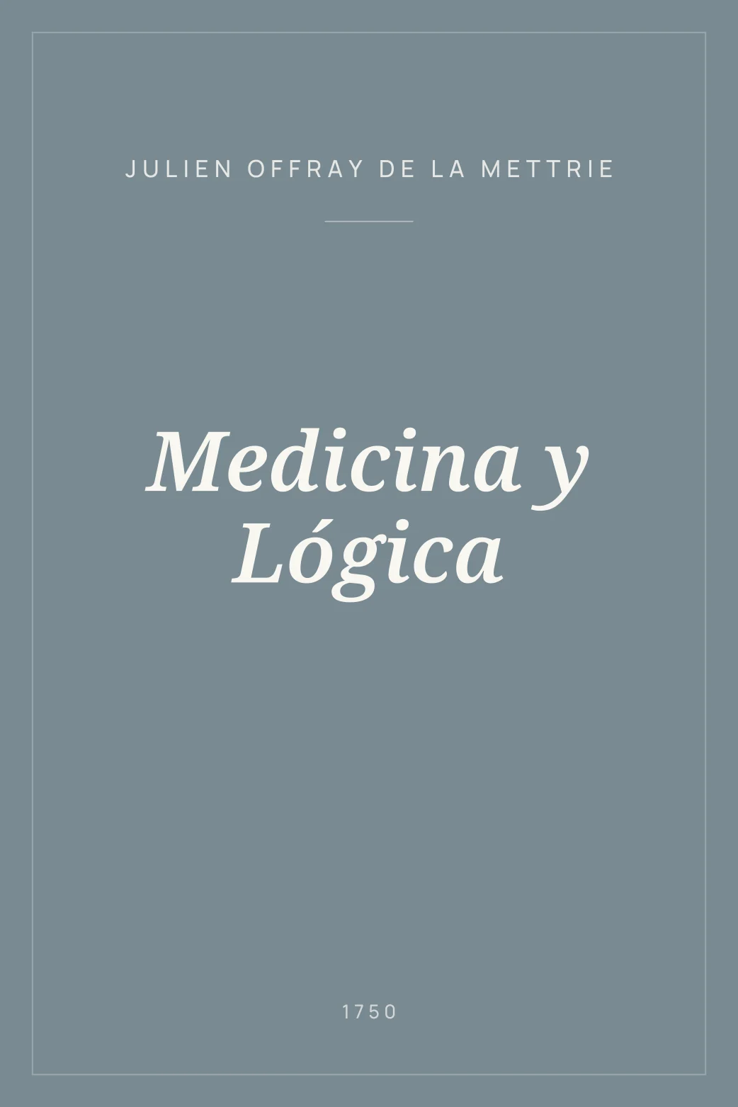 Portada de Medicina y Lógica