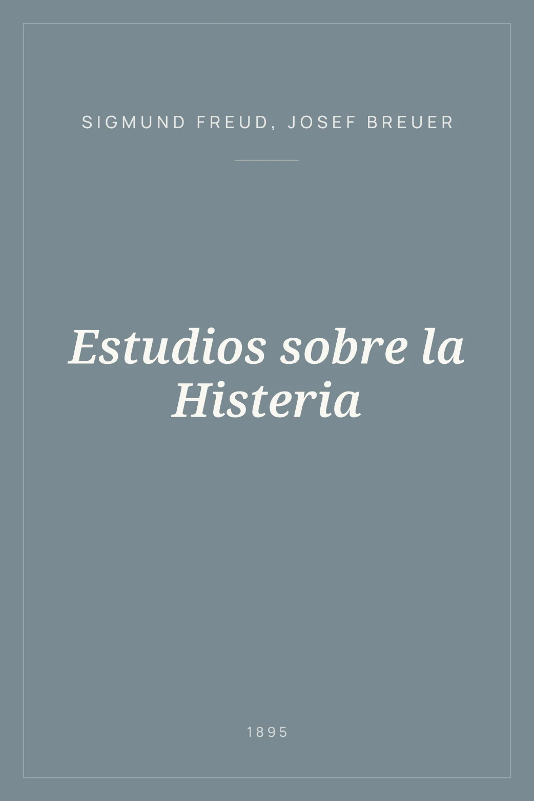 Portada de Estudios sobre la Histeria