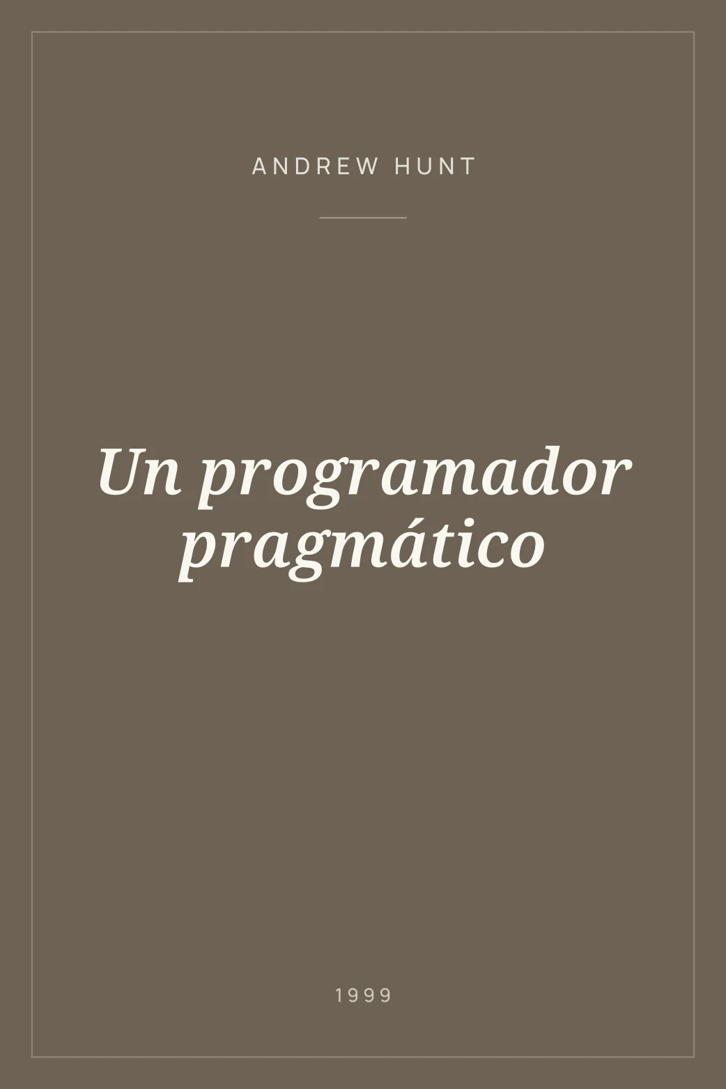 Portada de Un programador pragmático