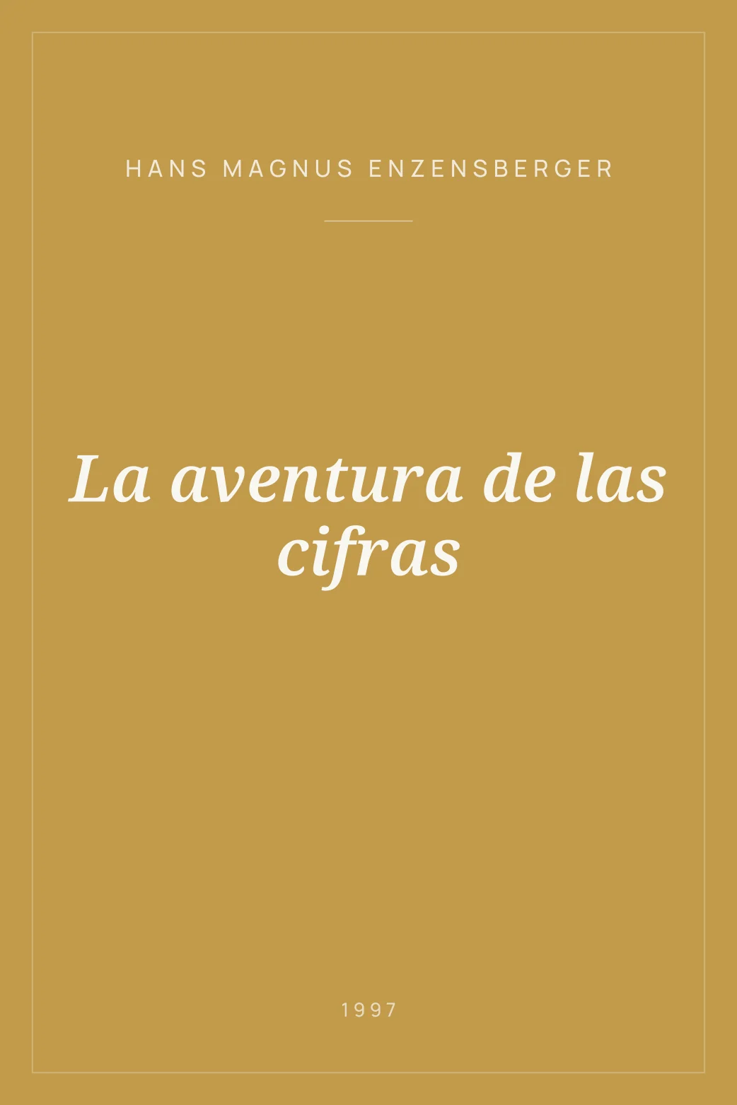Portada de La aventura de las cifras