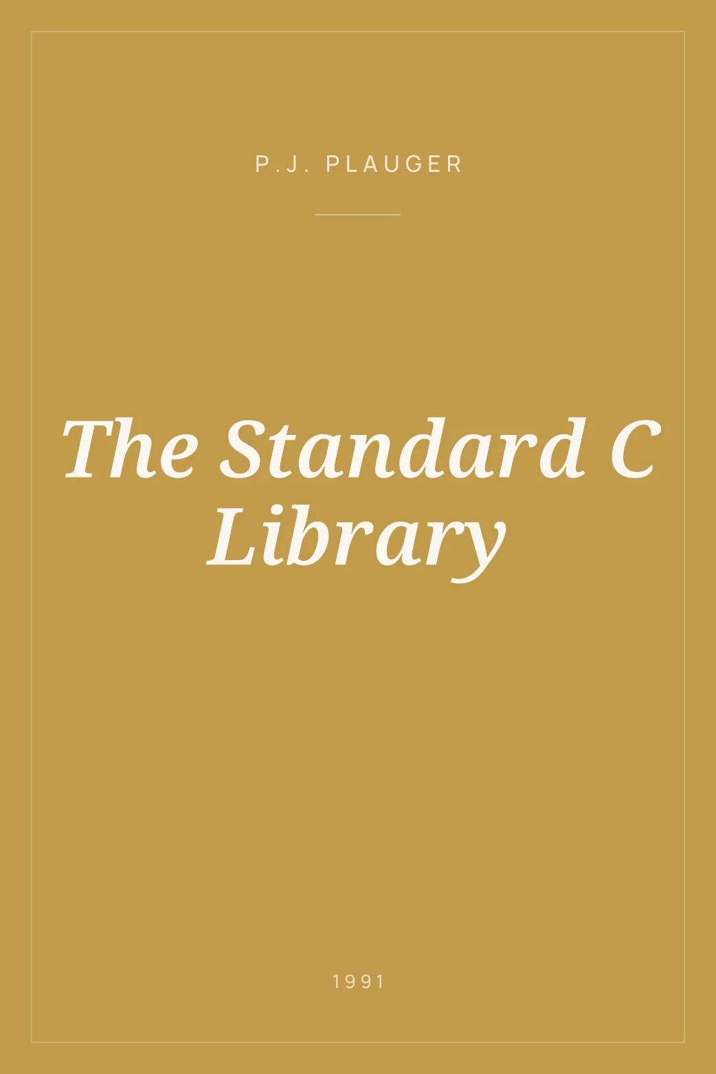 Portada de The Standard C Library