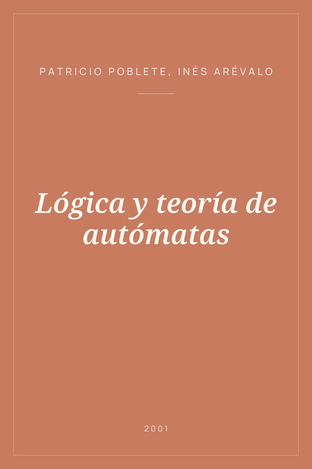 Portada de Lógica y teoría de autómatas