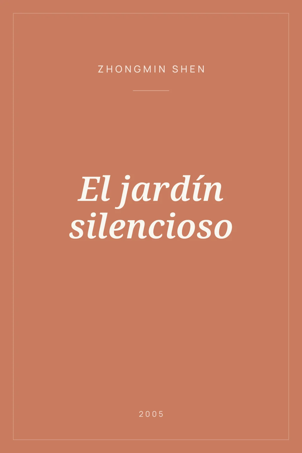 Portada de El jardín silencioso