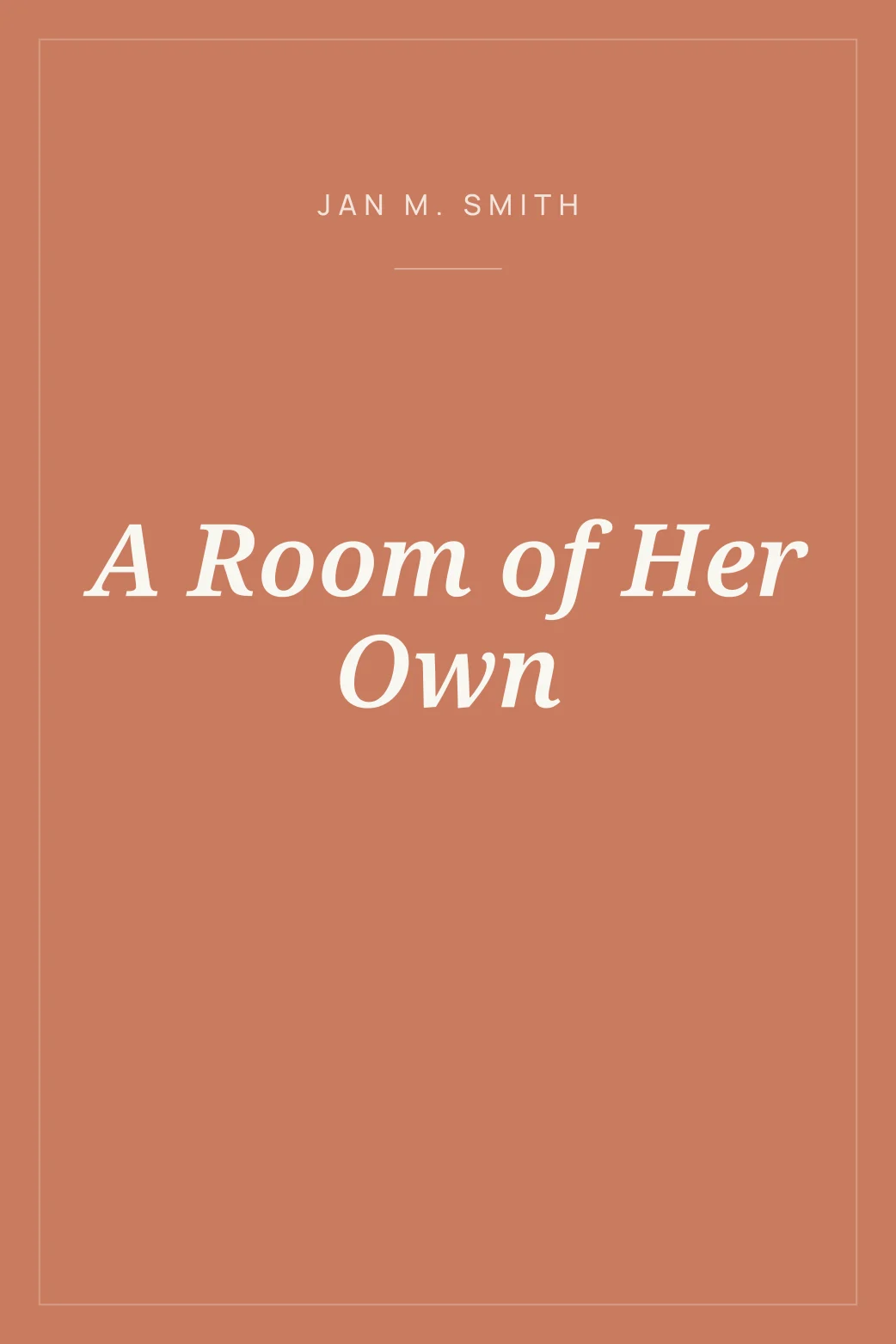 Portada de A Room of Her Own