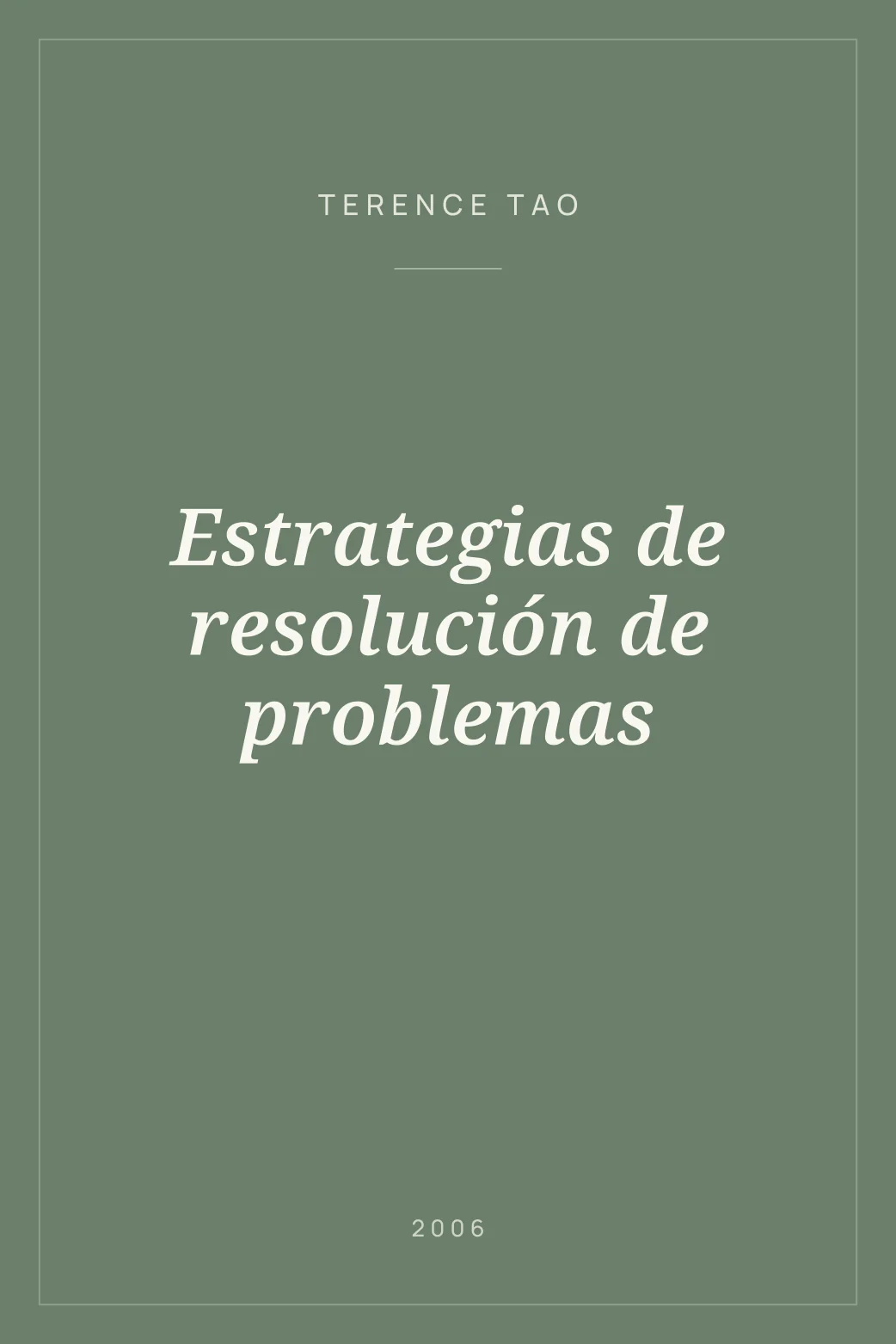 Portada de Estrategias de resolución de problemas