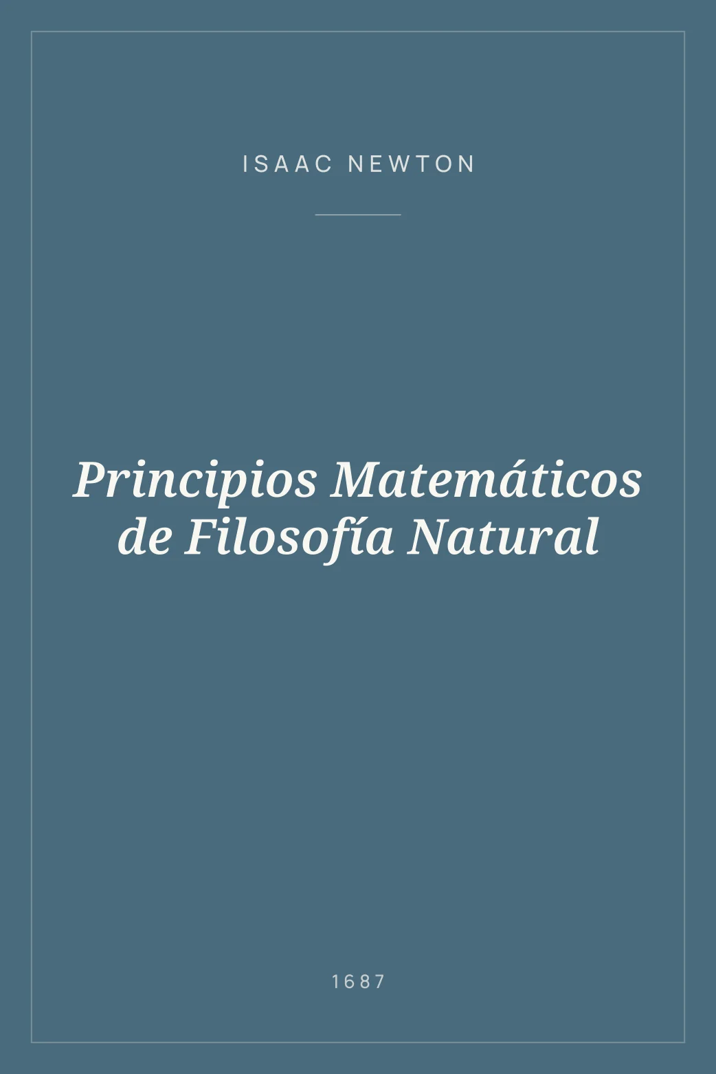 Portada de Principios Matemáticos de Filosofía Natural