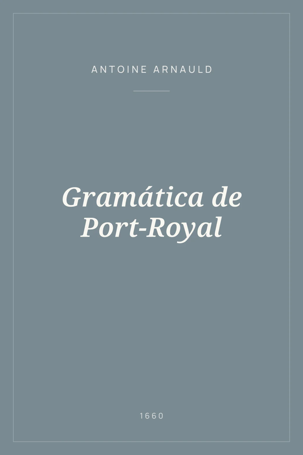 Portada de Gramática de Port-Royal
